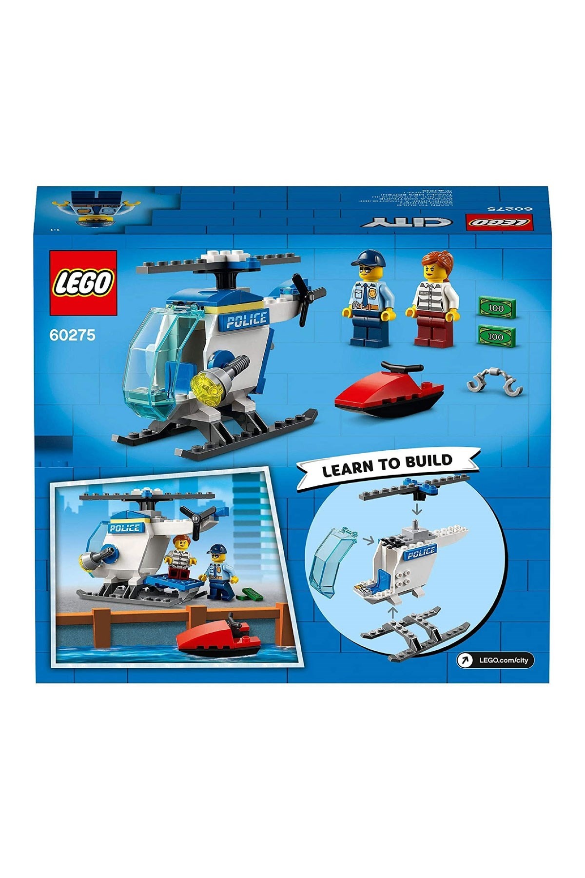 Lego City Polis Helikopteri Yapım Seti 51 Parça