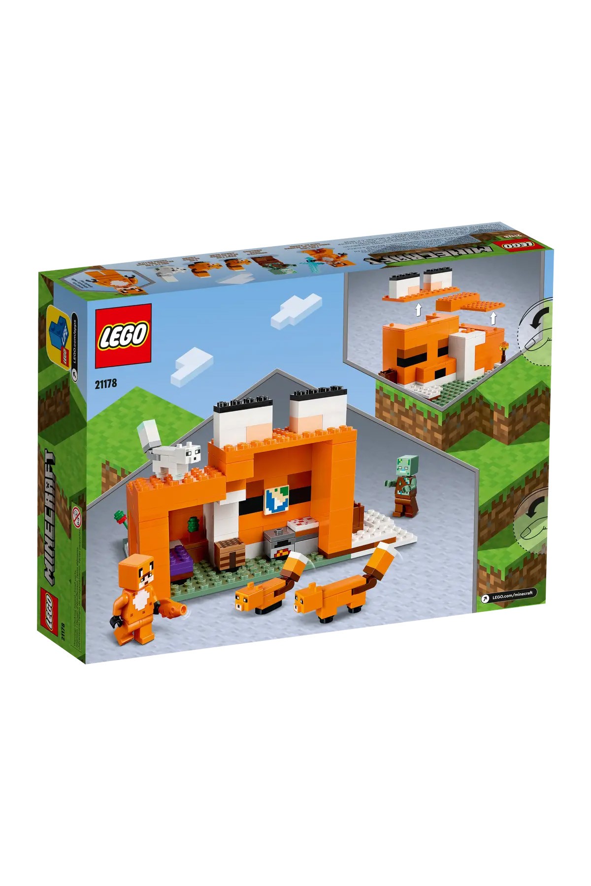 Lego Minecraft Tilki Kulübesi 21178