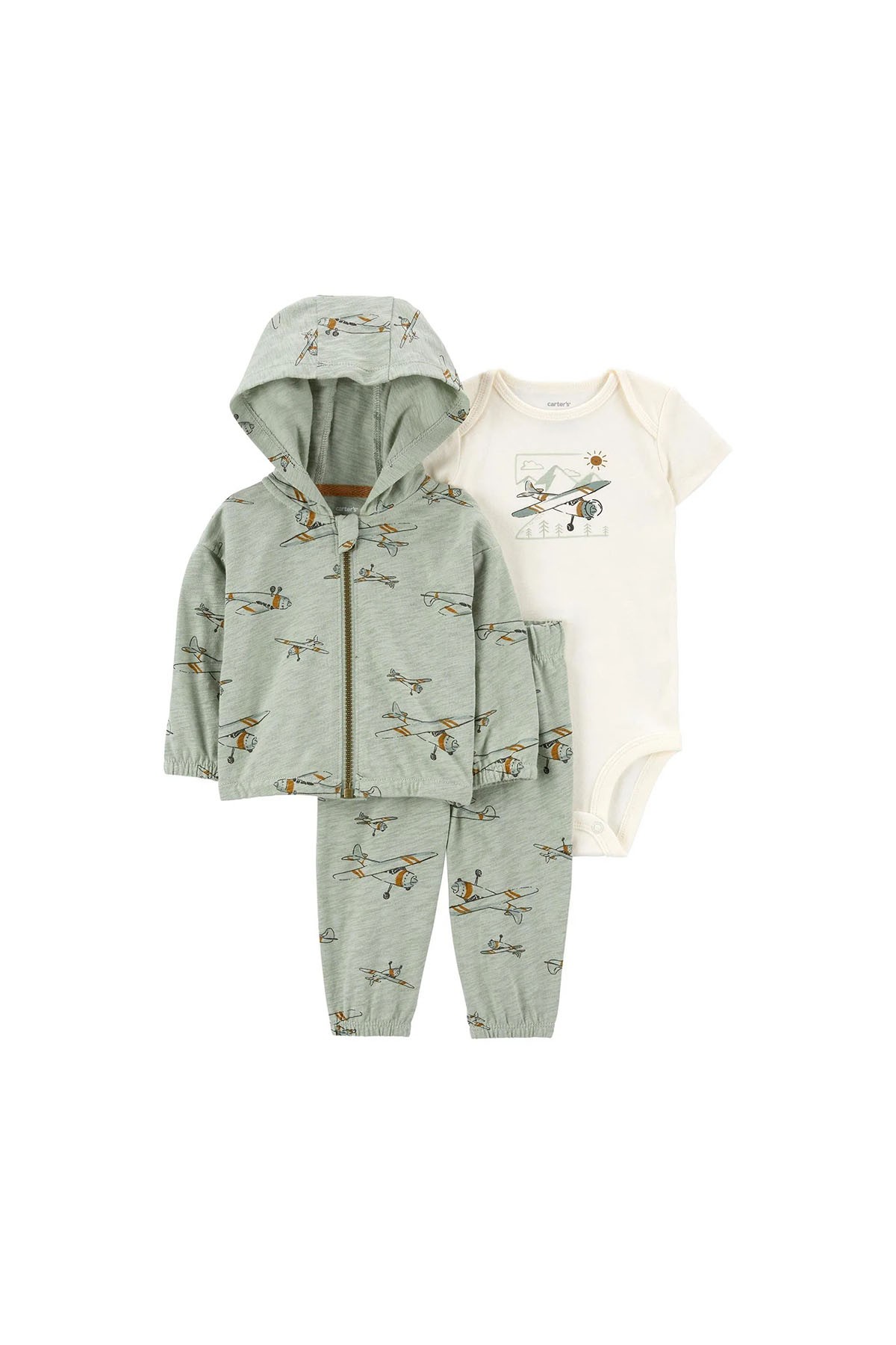 Carter's Layette Erkek Bebek 3'lü Hırkalı Set