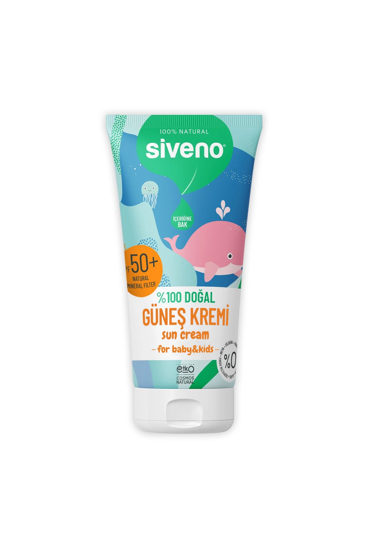 Siveno %100 Doğal Bebekler İçin Güneş Kremi 50ml