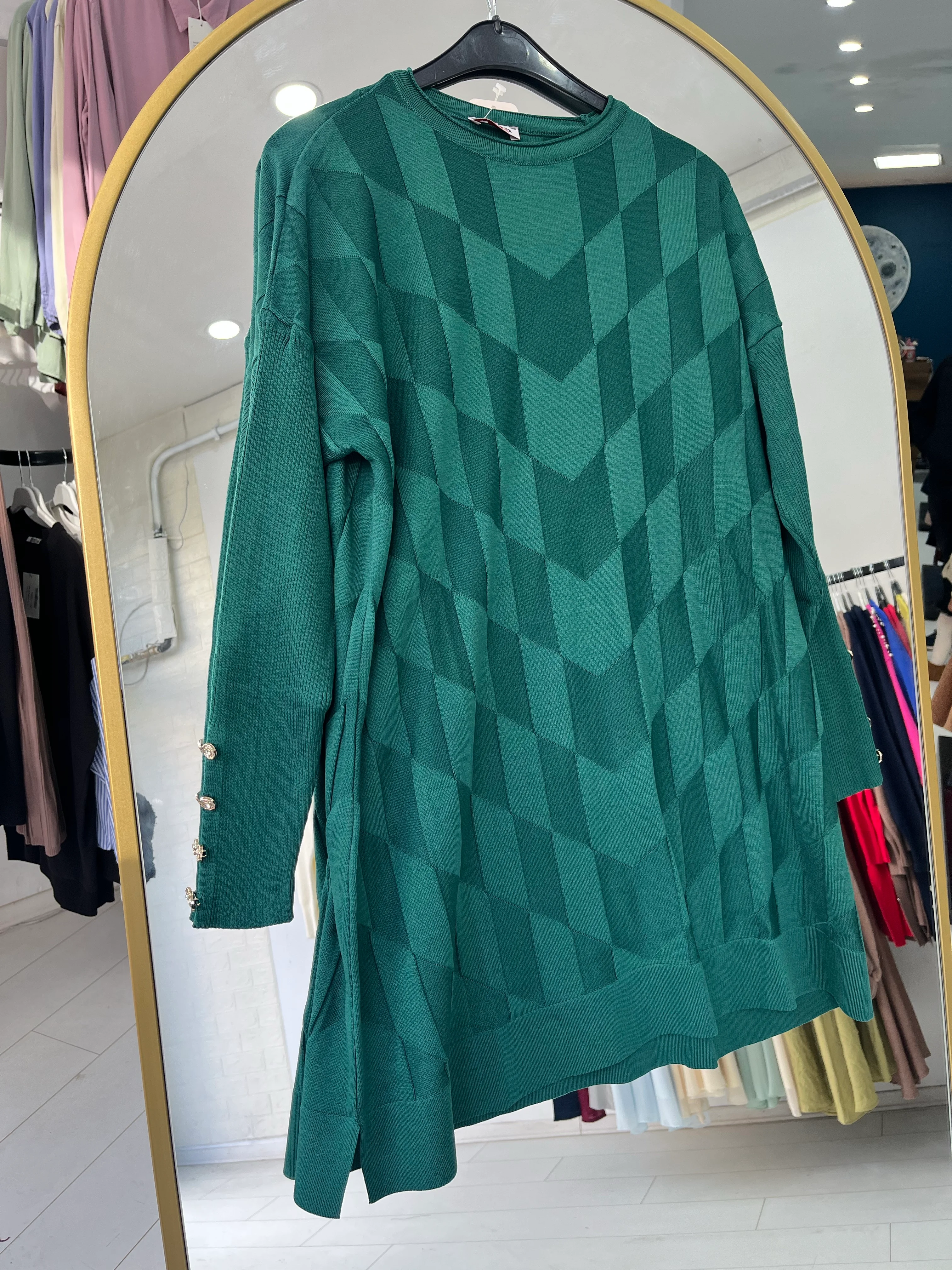 DESENLİ MERSERİZE TUNİK