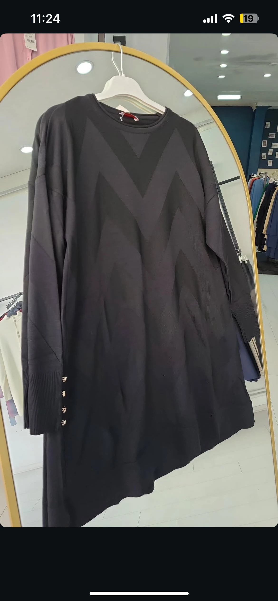 ZİKZAK MODEL MERSERİZE TUNİK