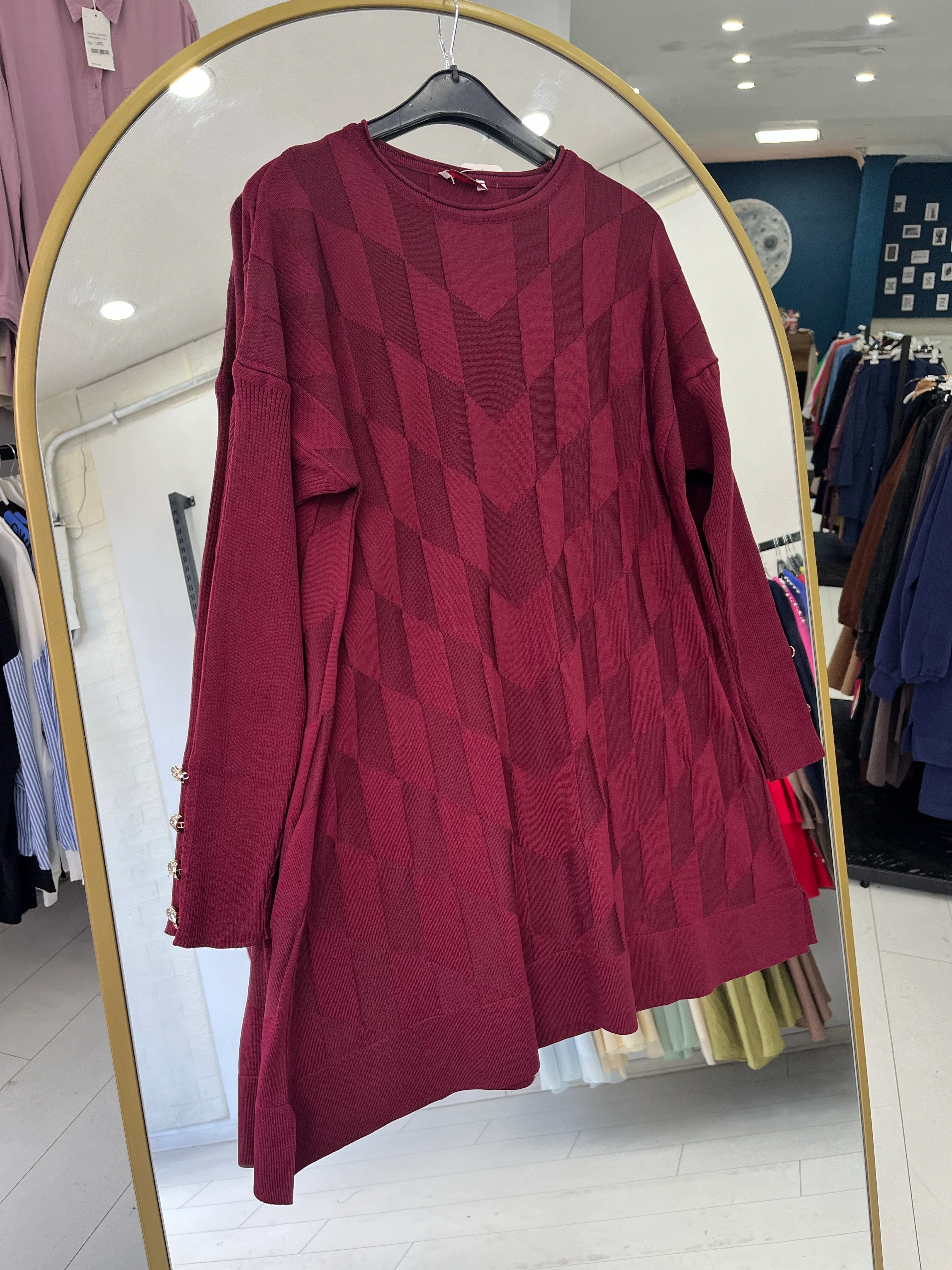 DESENLİ MERSERİZE TUNİK