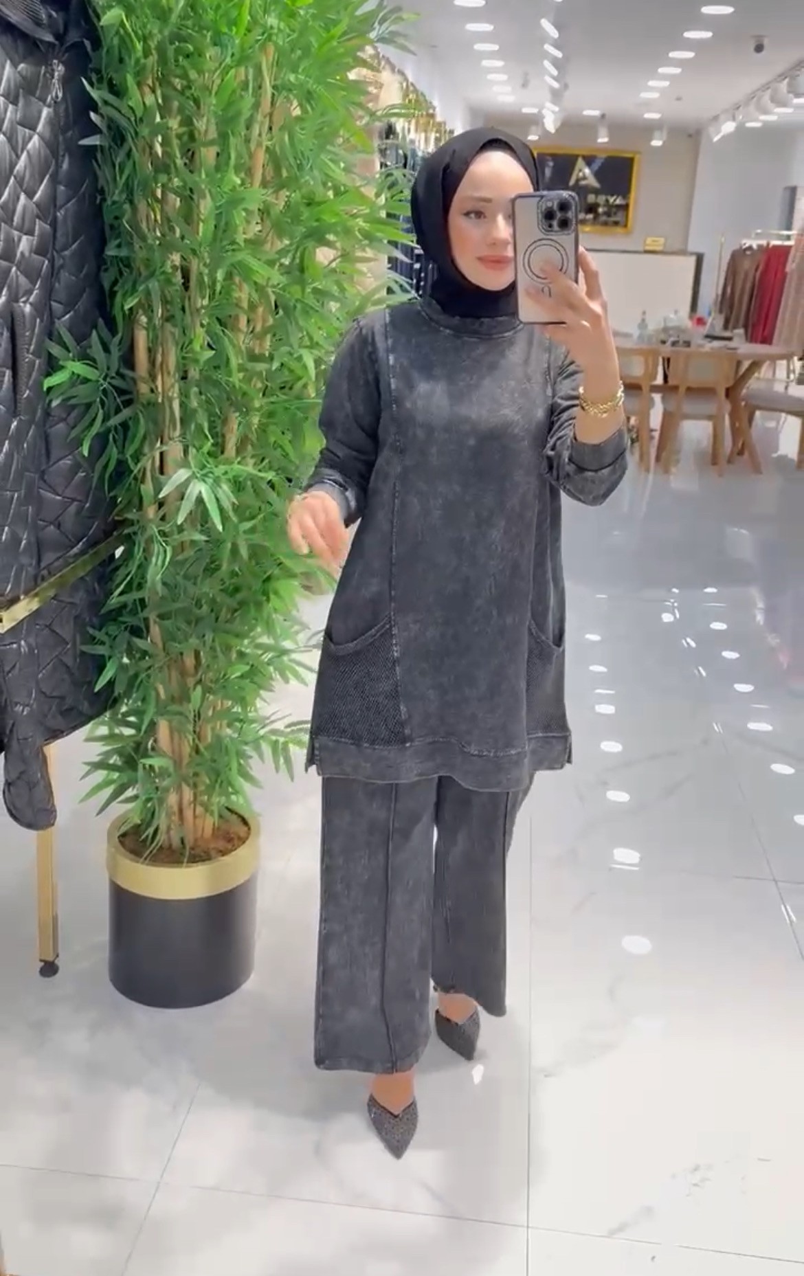 AYŞE AKAY MARKA CEP DETAYLI TAKIM
