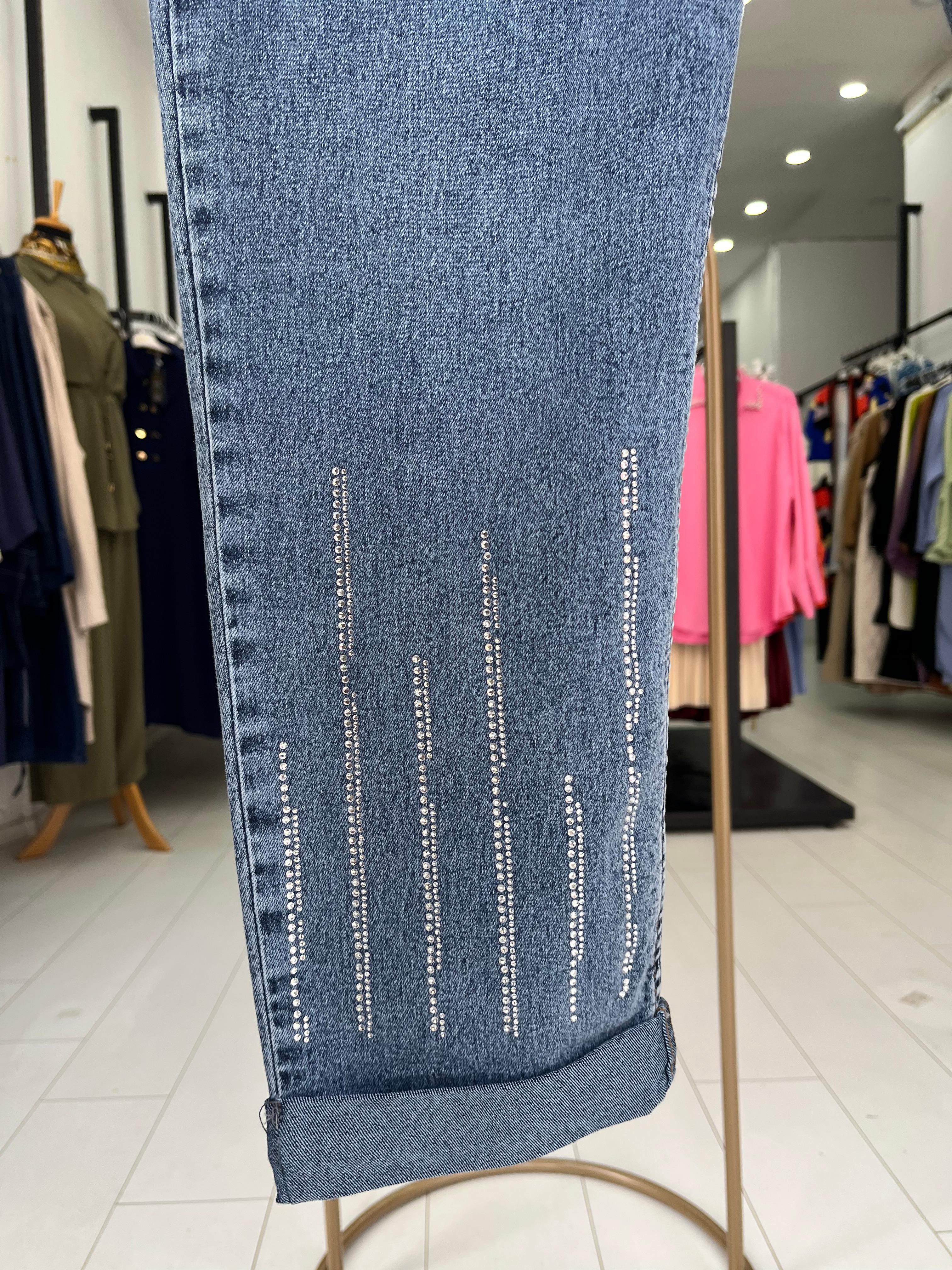 IŞILTILI KOT PANTOLON