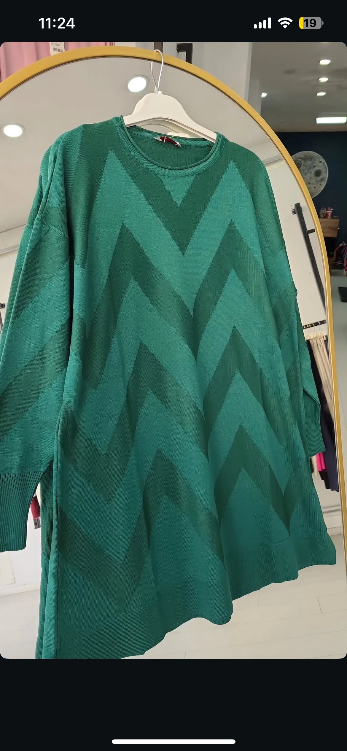 ZİKZAK MODEL MERSERİZE TUNİK