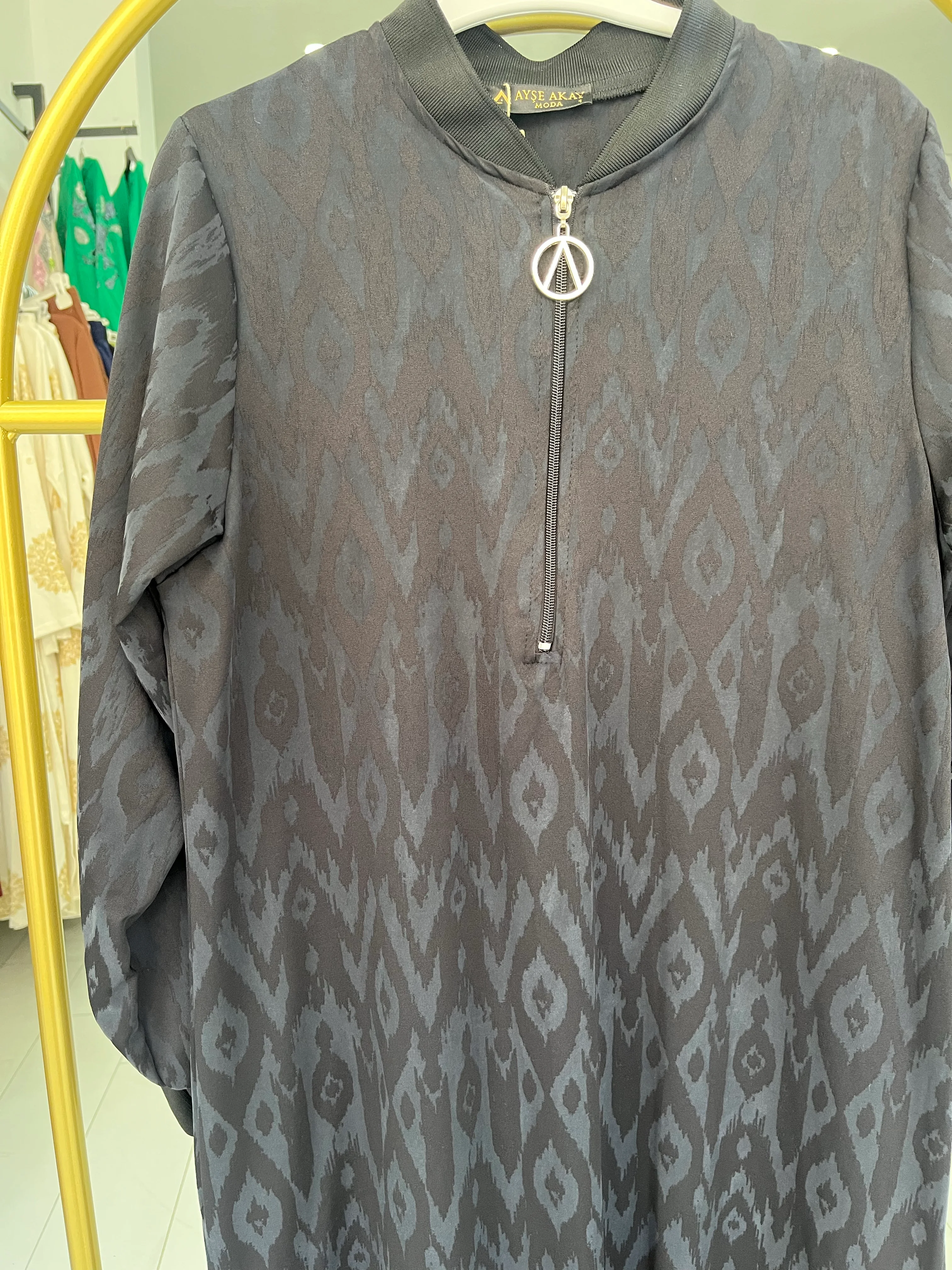 Ayşe akay marka desenli elbise