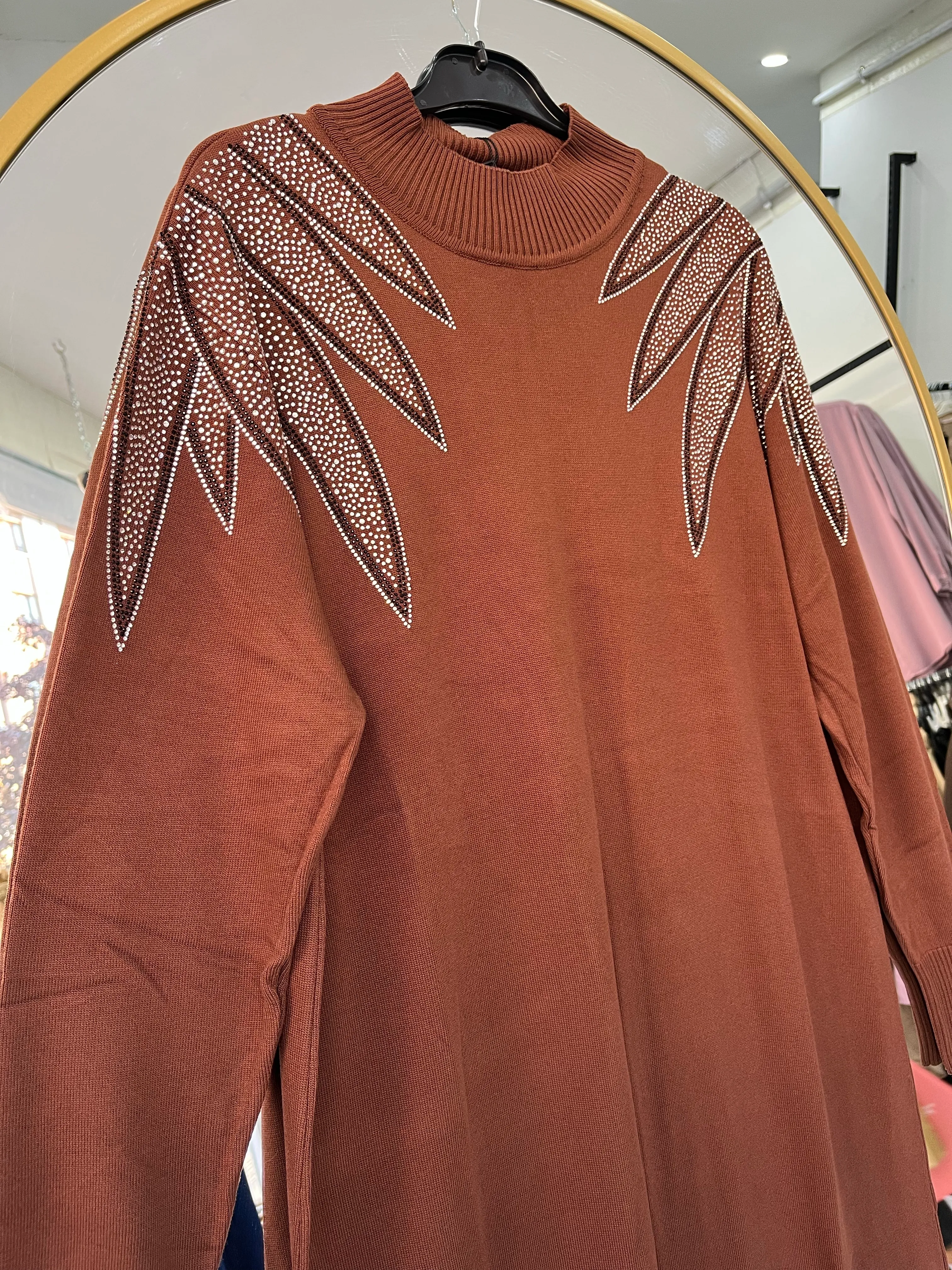 OMUZ DETAYLI AYŞE AKAY ELBİSE