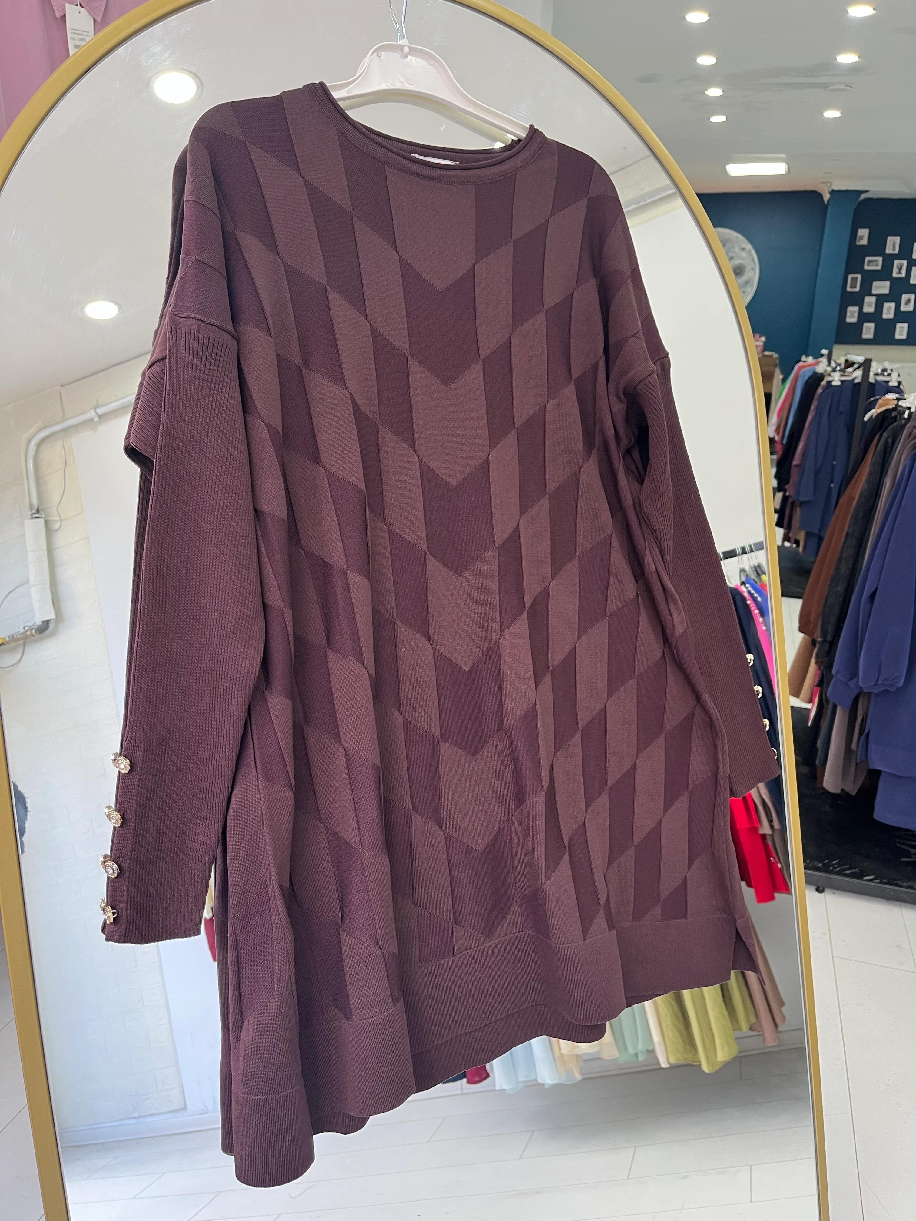 DESENLİ MERSERİZE TUNİK