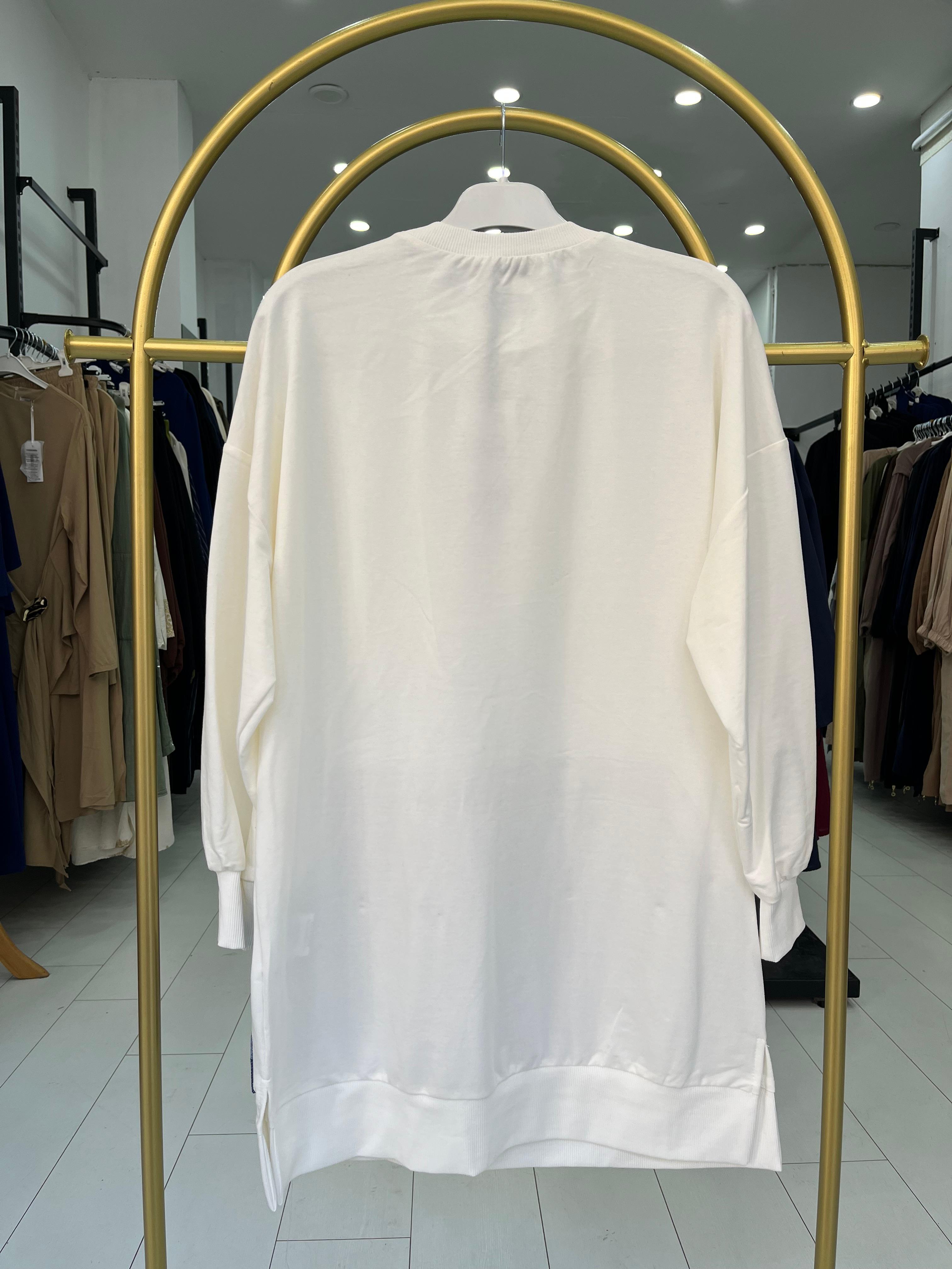 JEAN CEPLİ SWEAT TUNİK