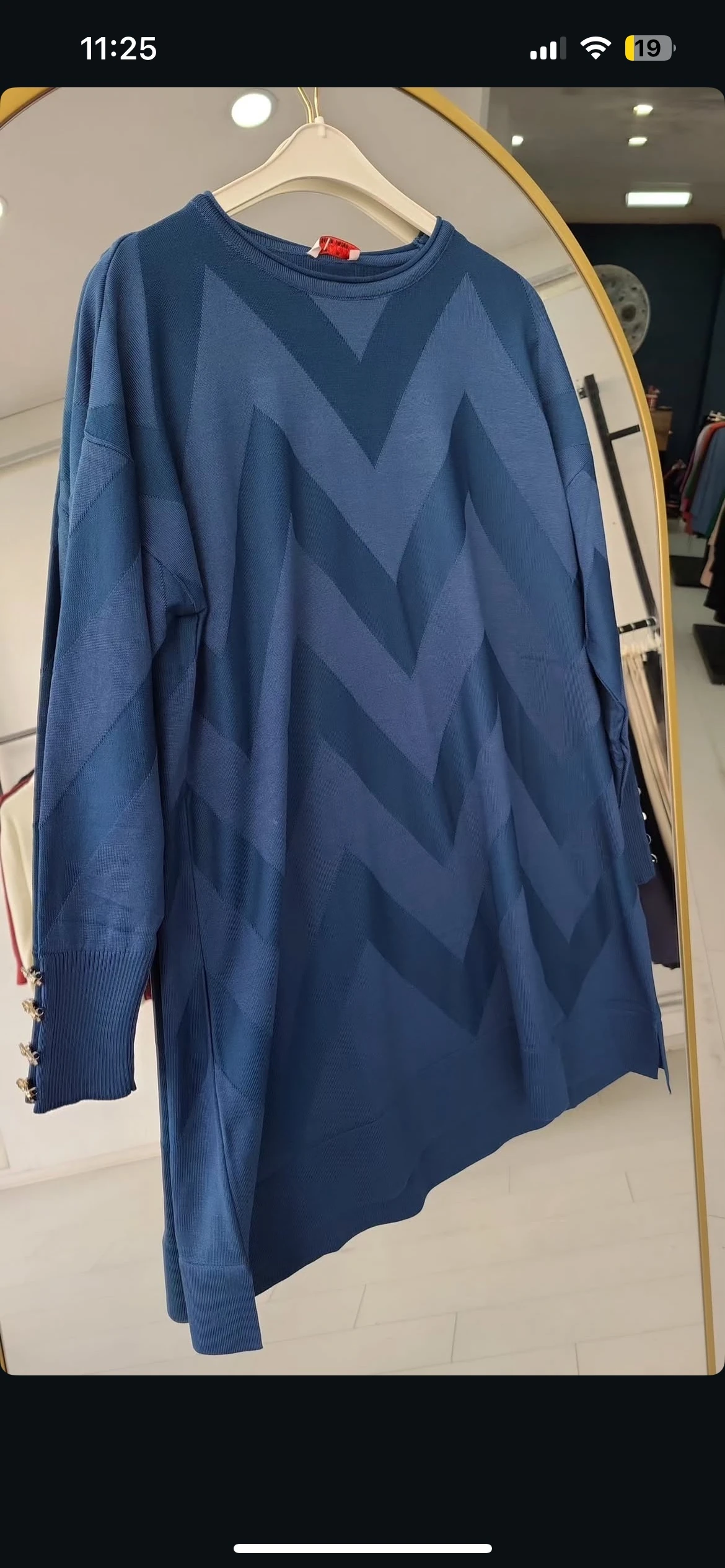 ZİKZAK MODEL MERSERİZE TUNİK