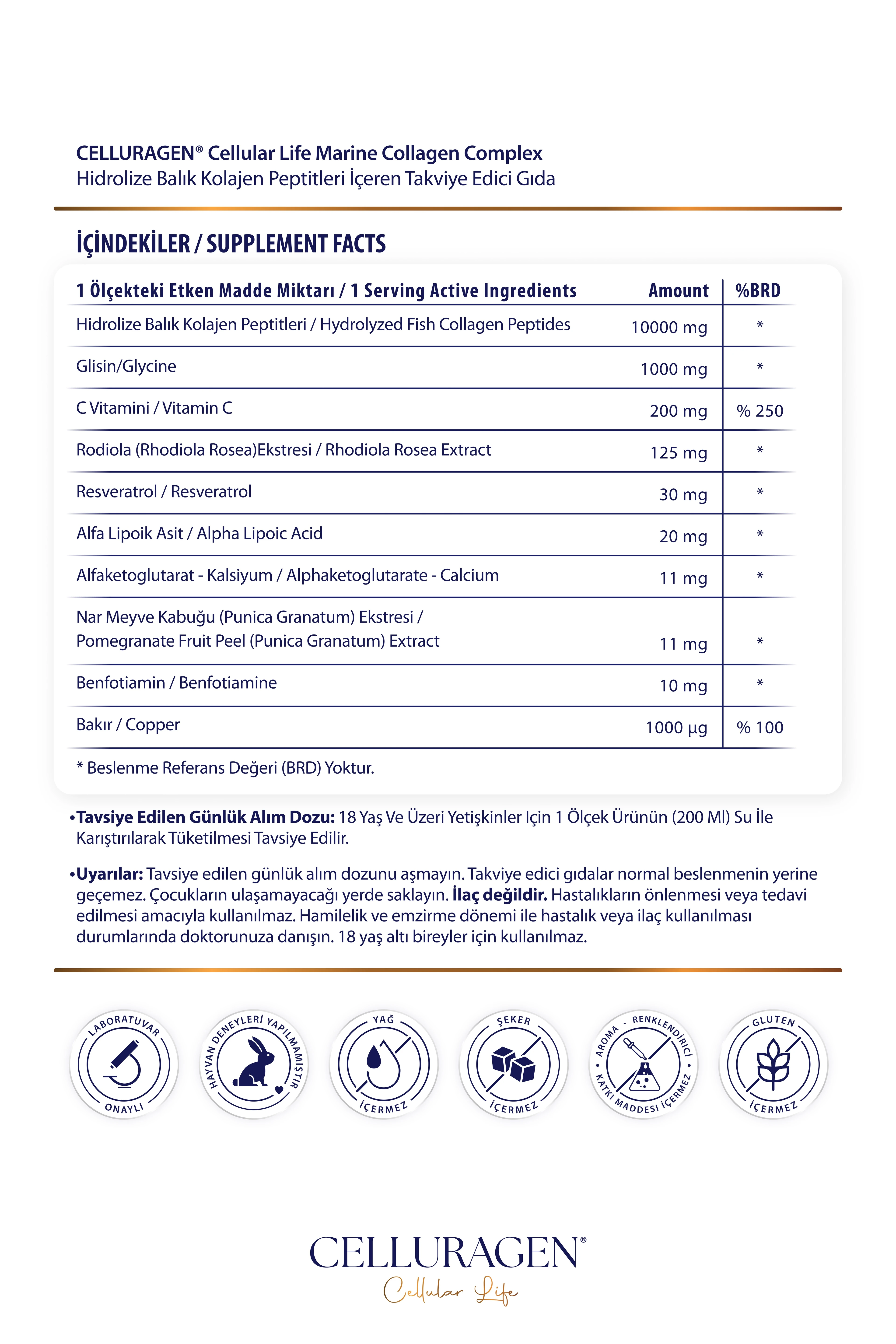 CELLURAGEN Cellular Life Marine Collagen Complex