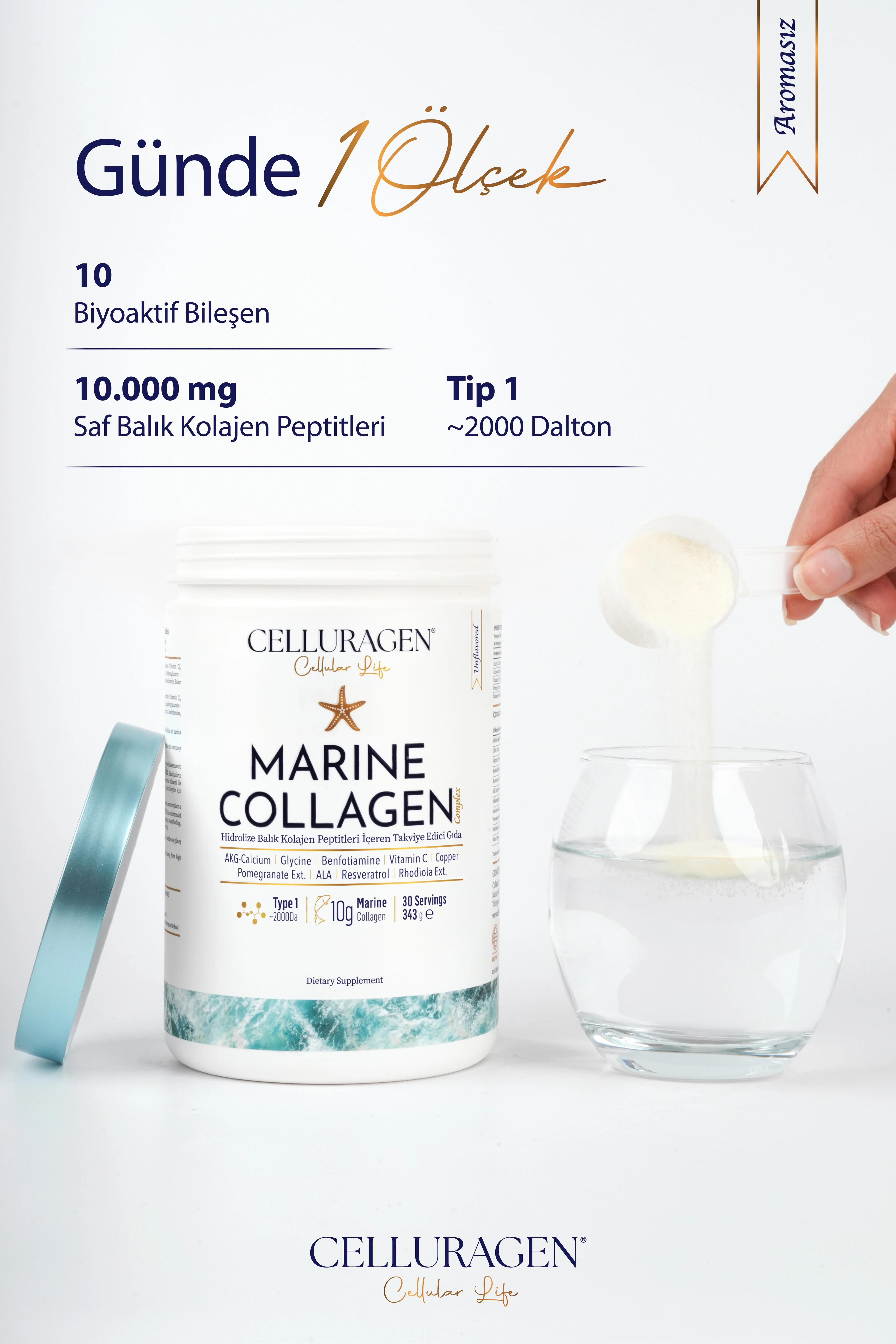 Celluragen Cellular Life Marine Collagen Complex X 3 Adet