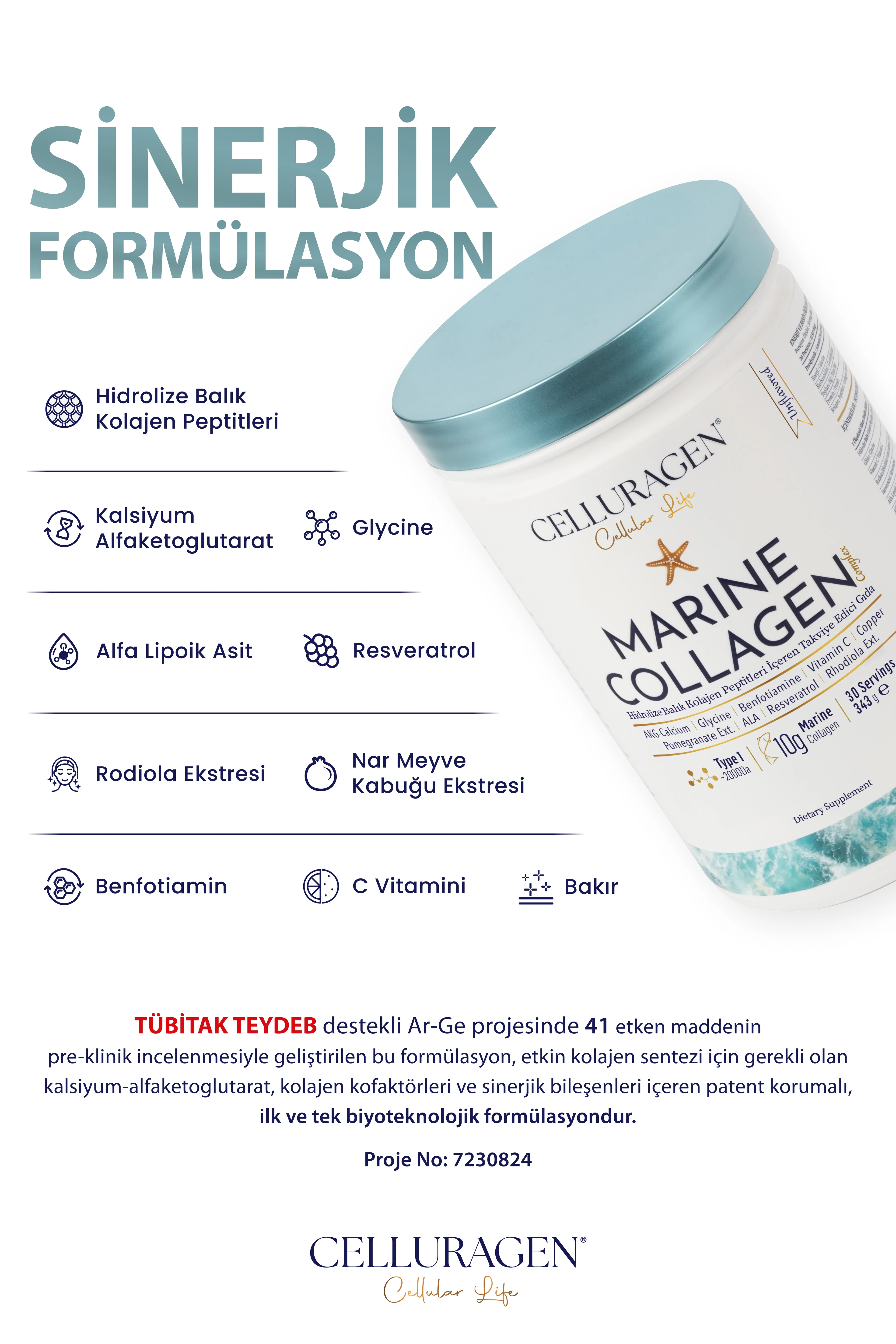 CELLURAGEN Cellular Life Marine Collagen Complex