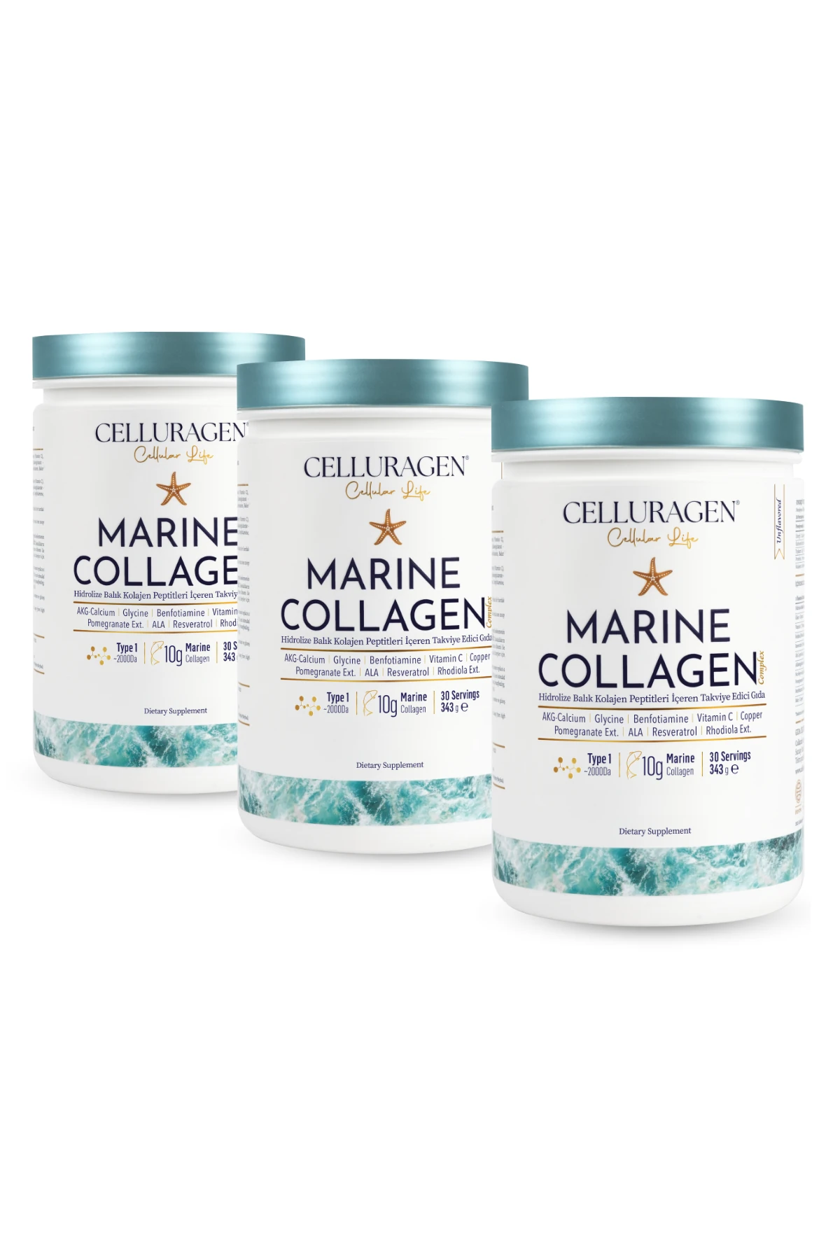 Celluragen Cellular Life Marine Collagen Complex X 3 Adet