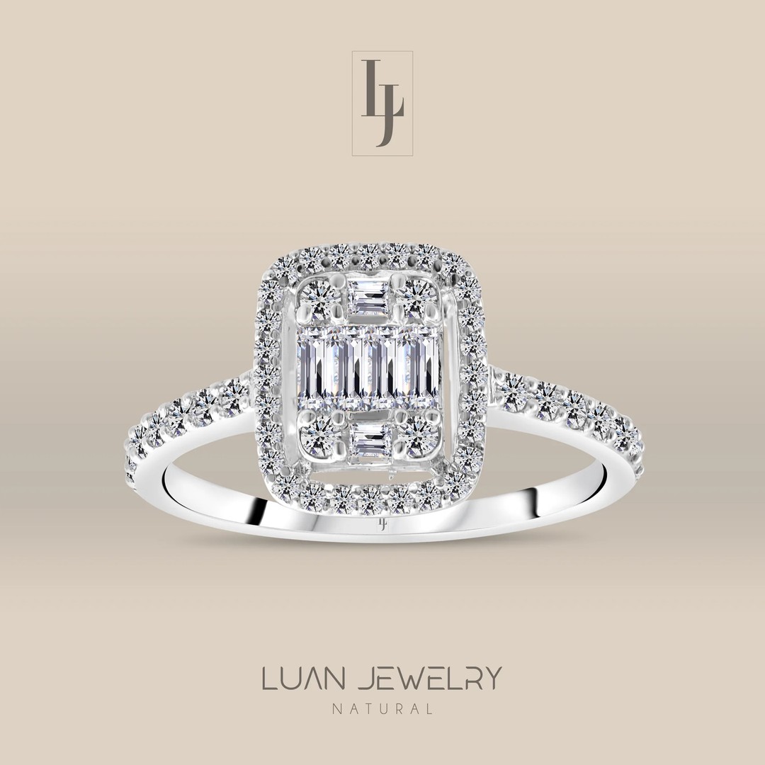 0.50 karat pırlanta yüzük, Luan Jewelry'nin ustalığıyla işlenmiş, her detayıyla mükemmel bir takı örneğidir.