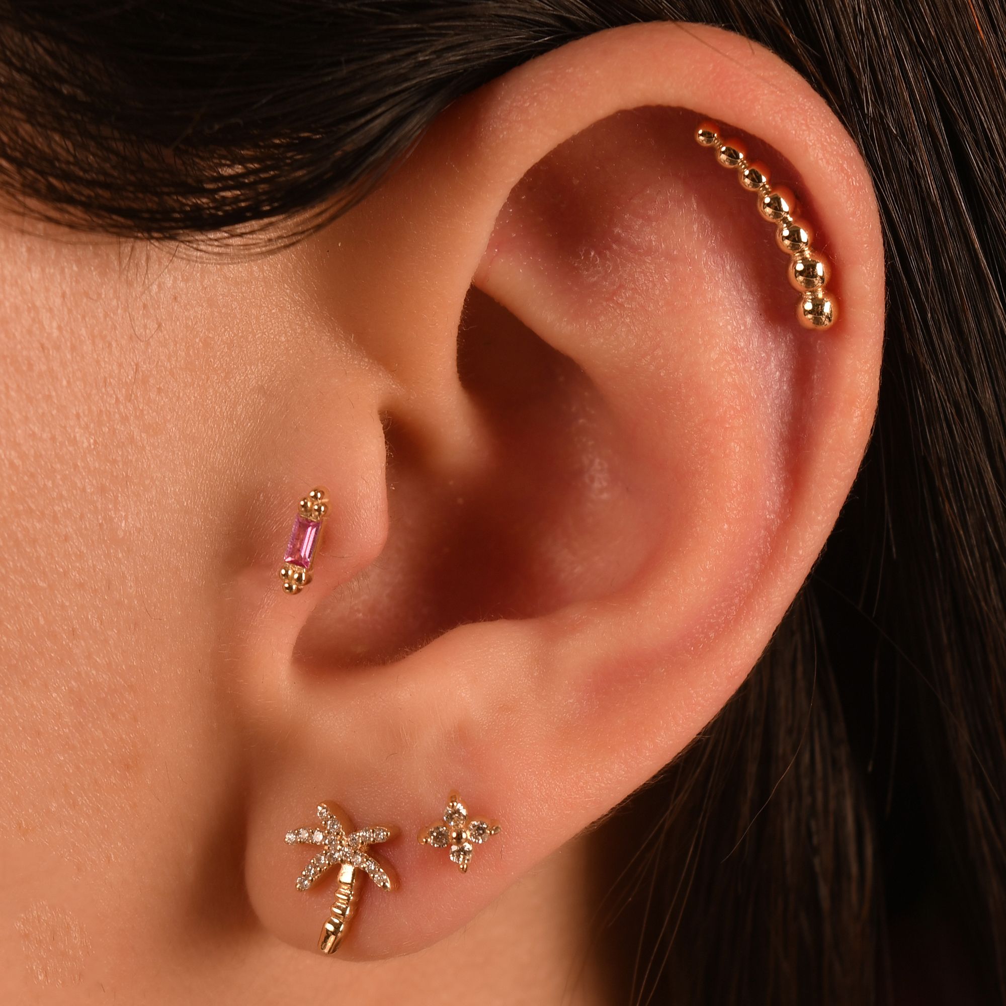 14 Ayar Altın Top Piercing