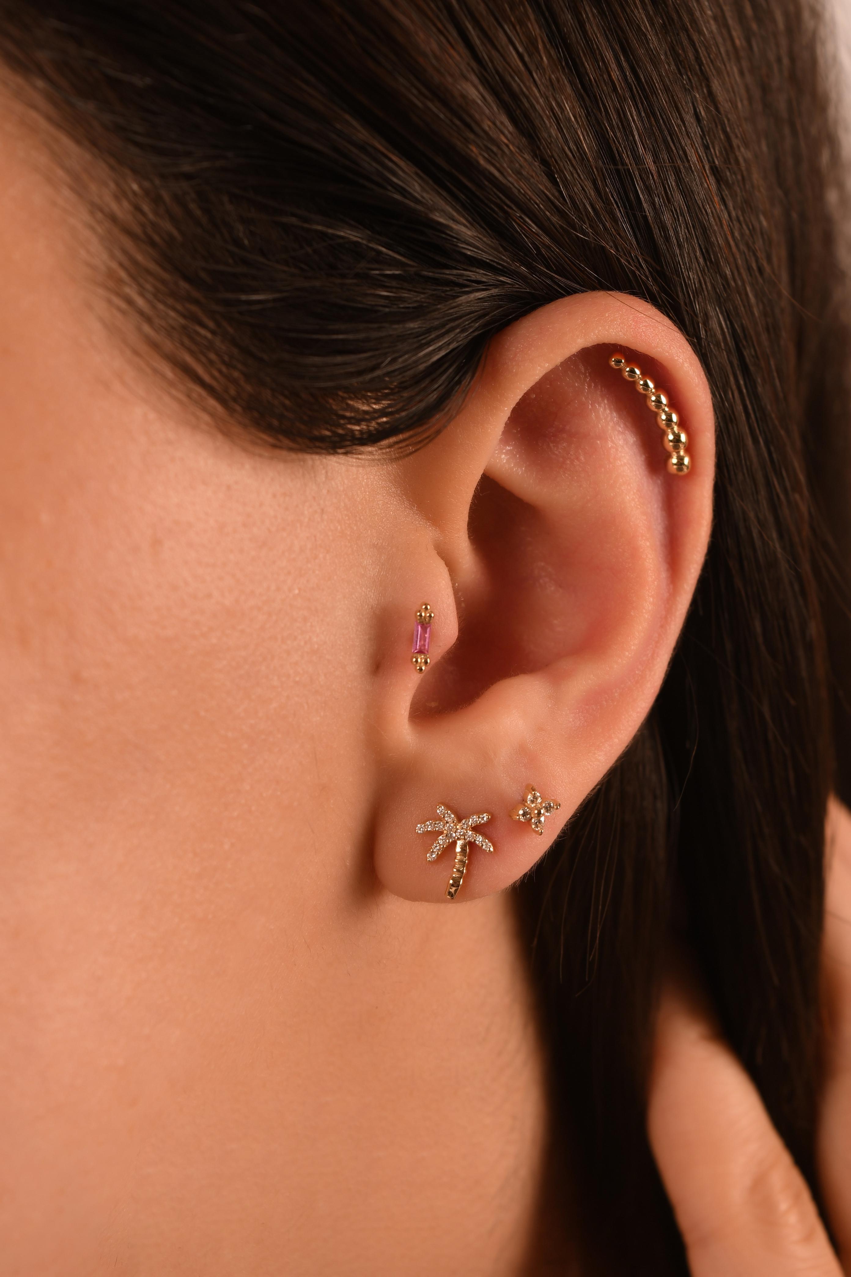 14 Ayar Altın Top Piercing