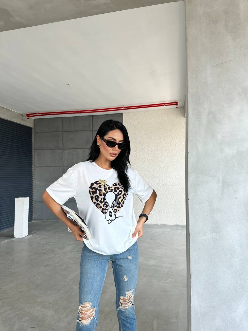 Leopar Baskılı T-Shirt