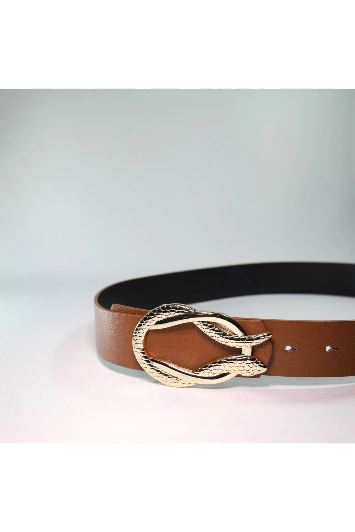 Yılan Toka Detaylı Kadın Kemeri