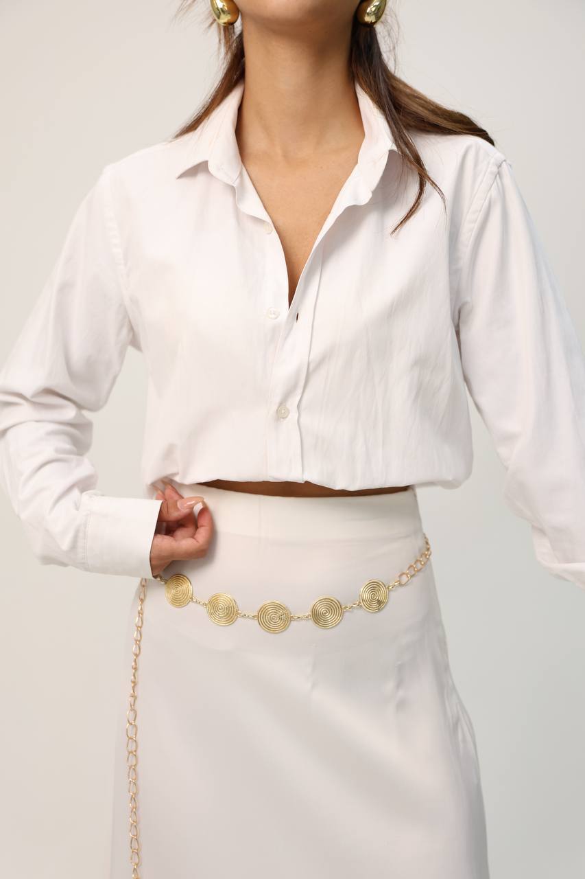 Gold Zincir Detaylı Kadın Bel Zinciri