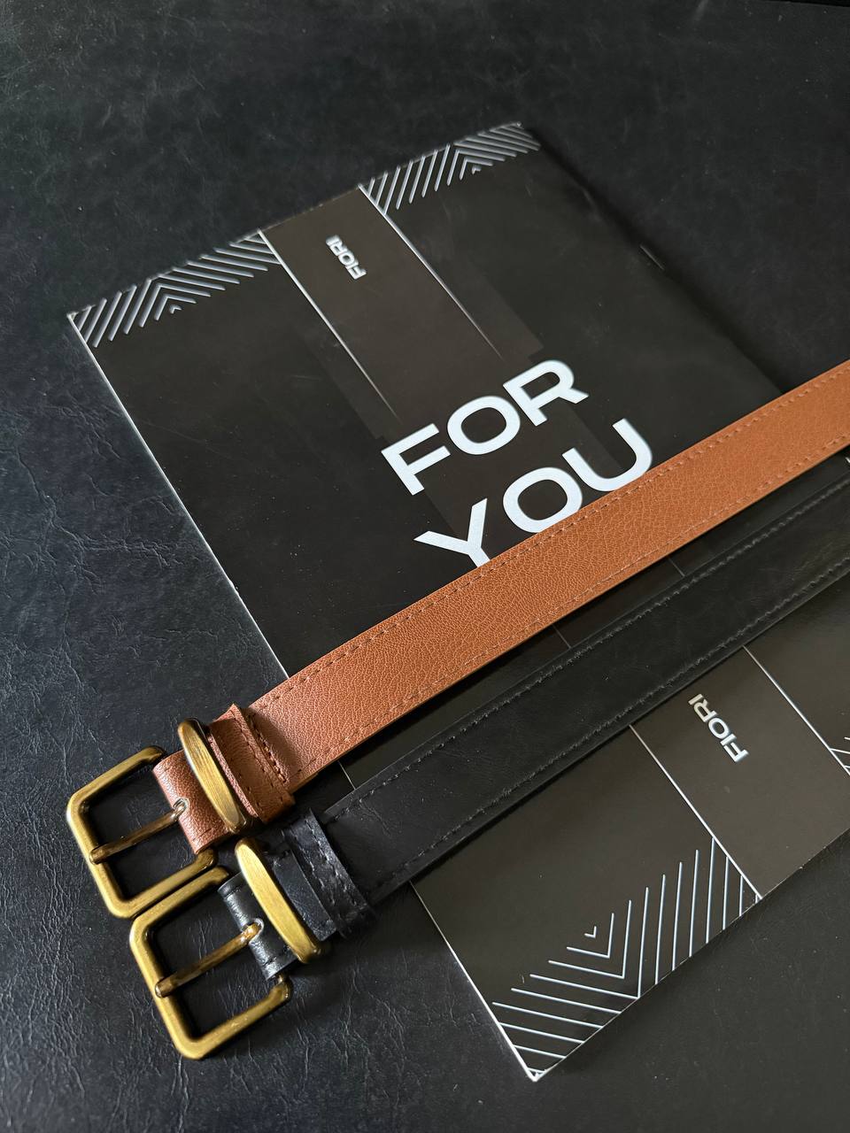 Kare Antik Toka Köprülü Kadın Kemeri - Siyah-Taba