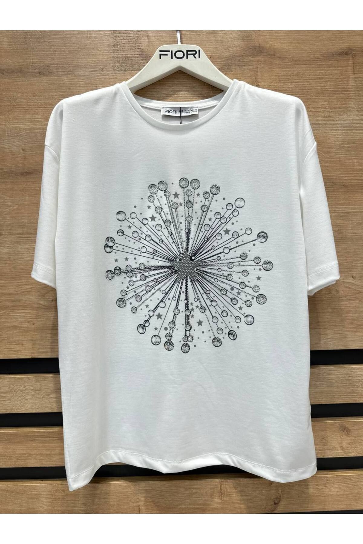 Taşlı Basic T-Shirt