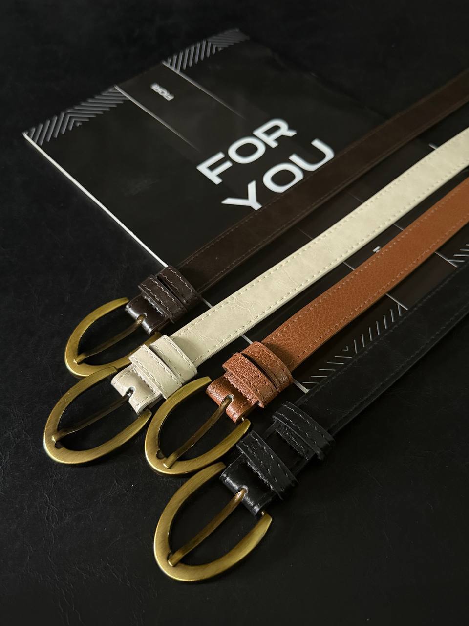 Oval Antik Tokalı Kadın Kemeri - Karışık