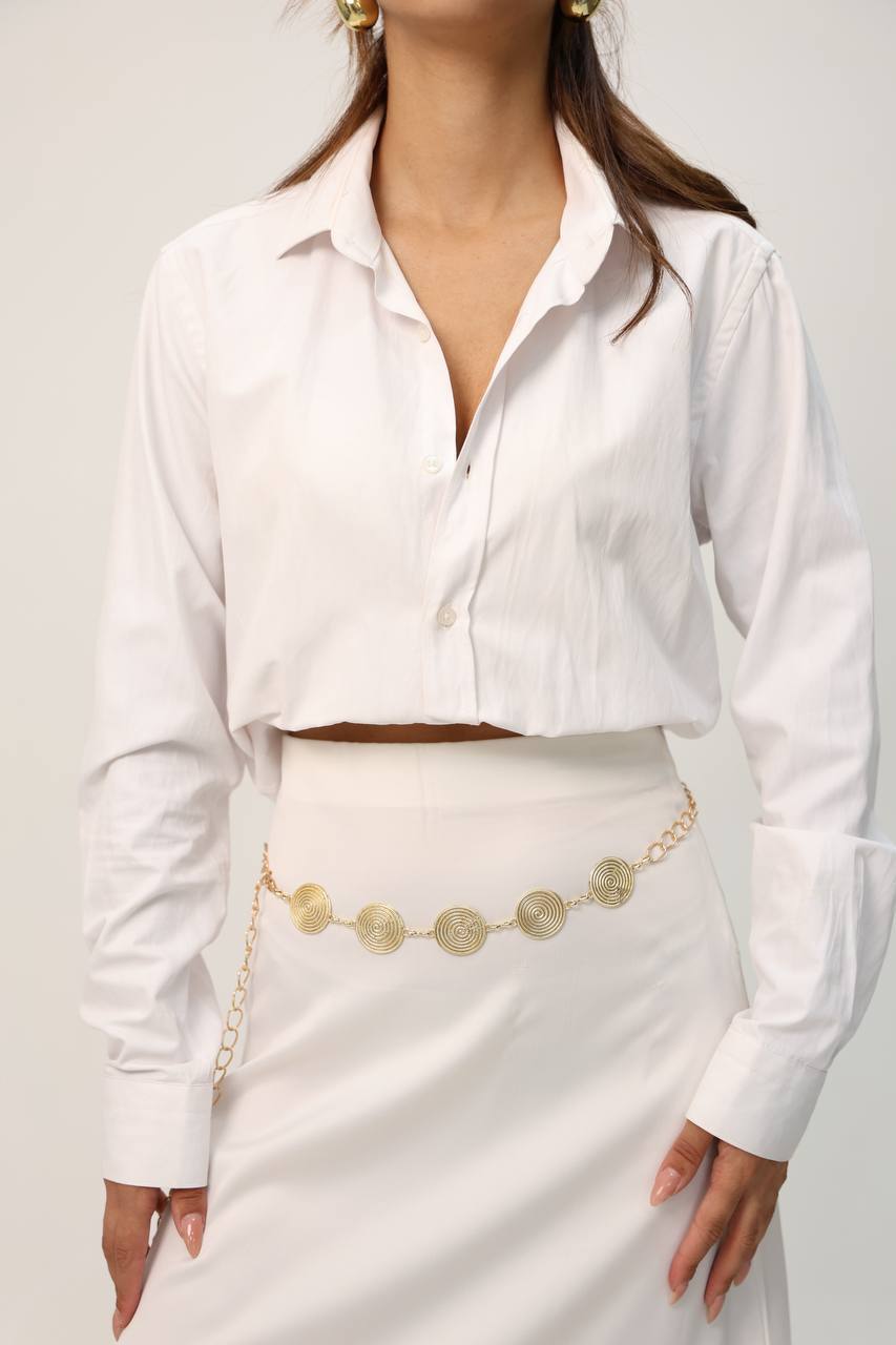 Gold Zincir Detaylı Kadın Bel Zinciri