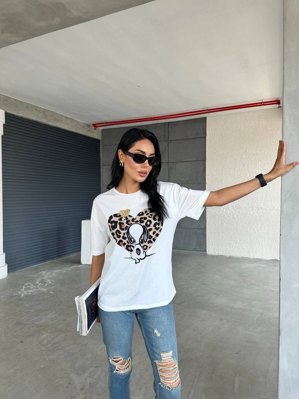 Leopar Baskılı T-Shirt