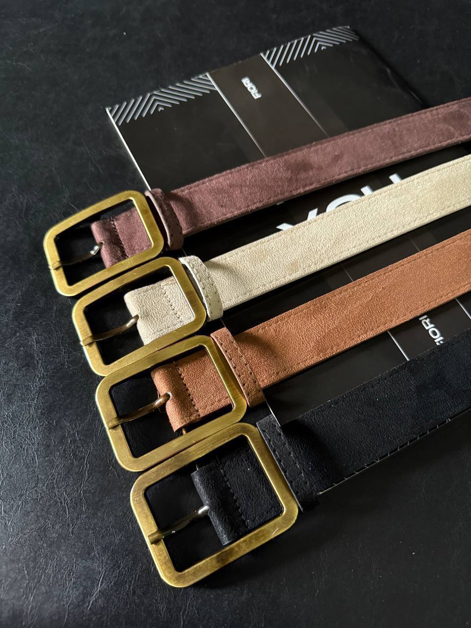 Antik Süet Kadın Kemeri - Karışık