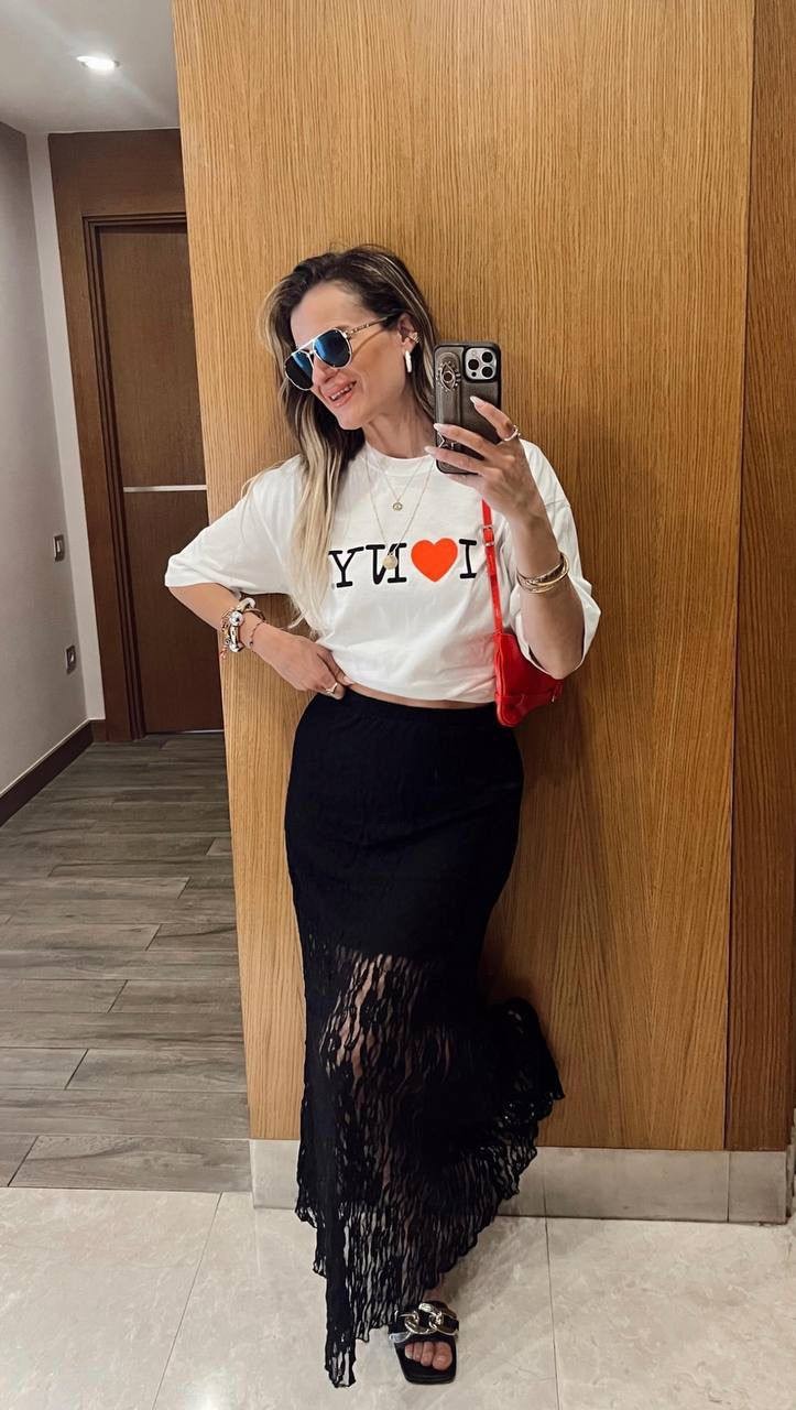 Astarlı Maxi Boy Dantel Etek
