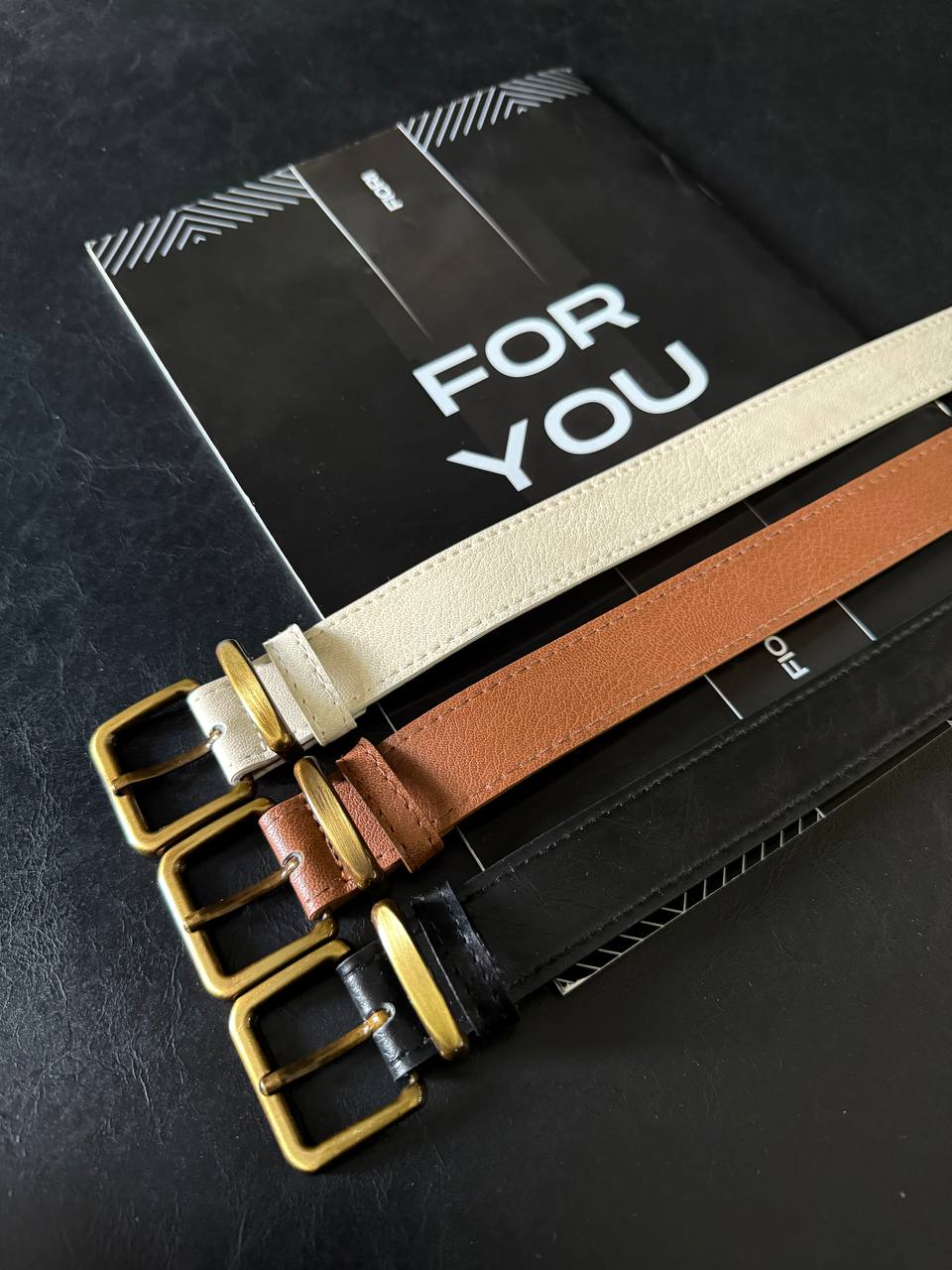 Kare Antik Toka Köprülü Kadın Kemeri - Siyah-Taba-Bej