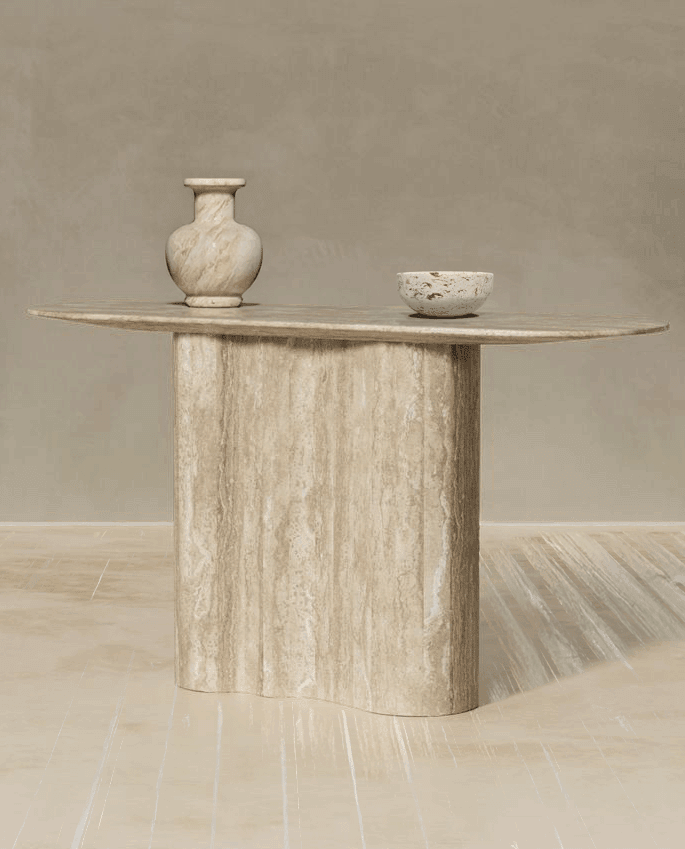 SO Travertine Console Table