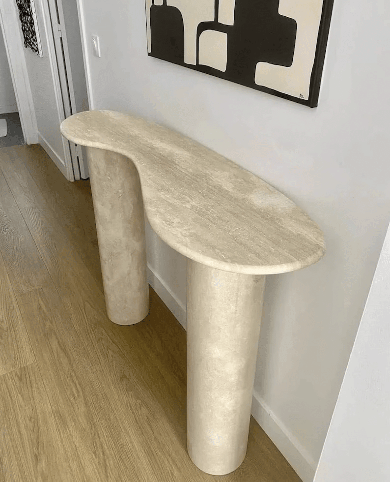 Cavo Travertine Console Table