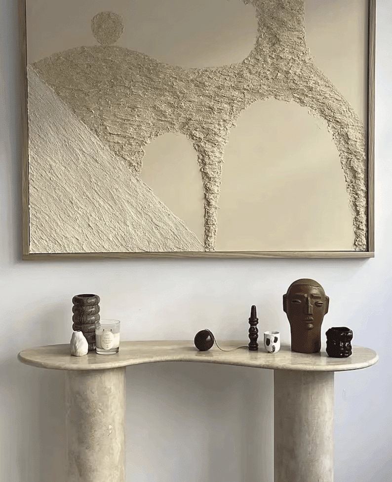 Cavo Travertine Console Table