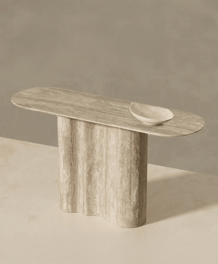 SO Travertine Console Table