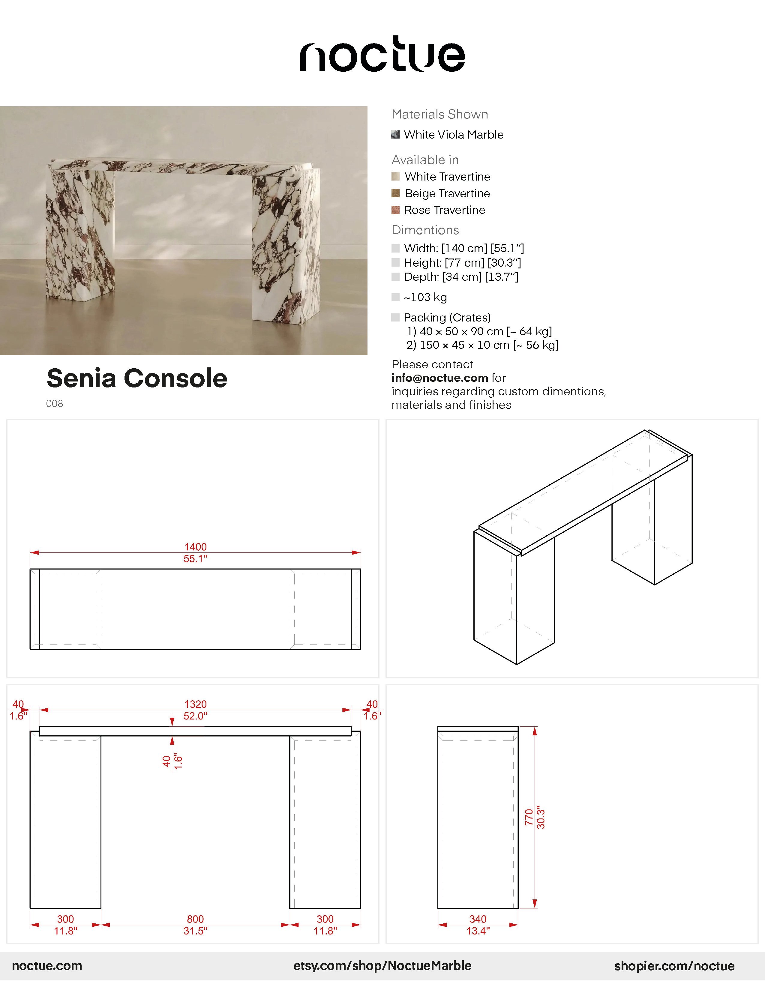 Senia Console Table