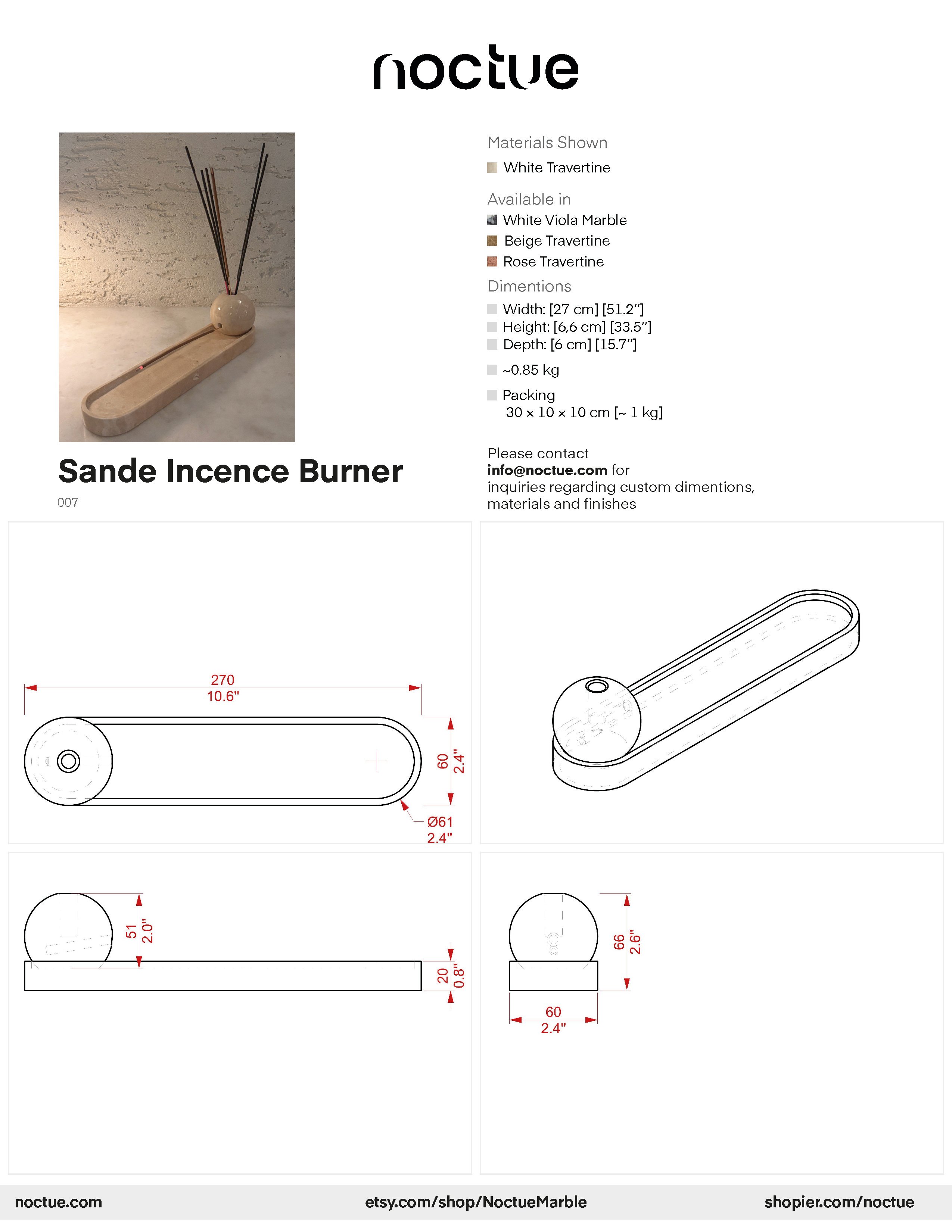 Sande Incense Holder