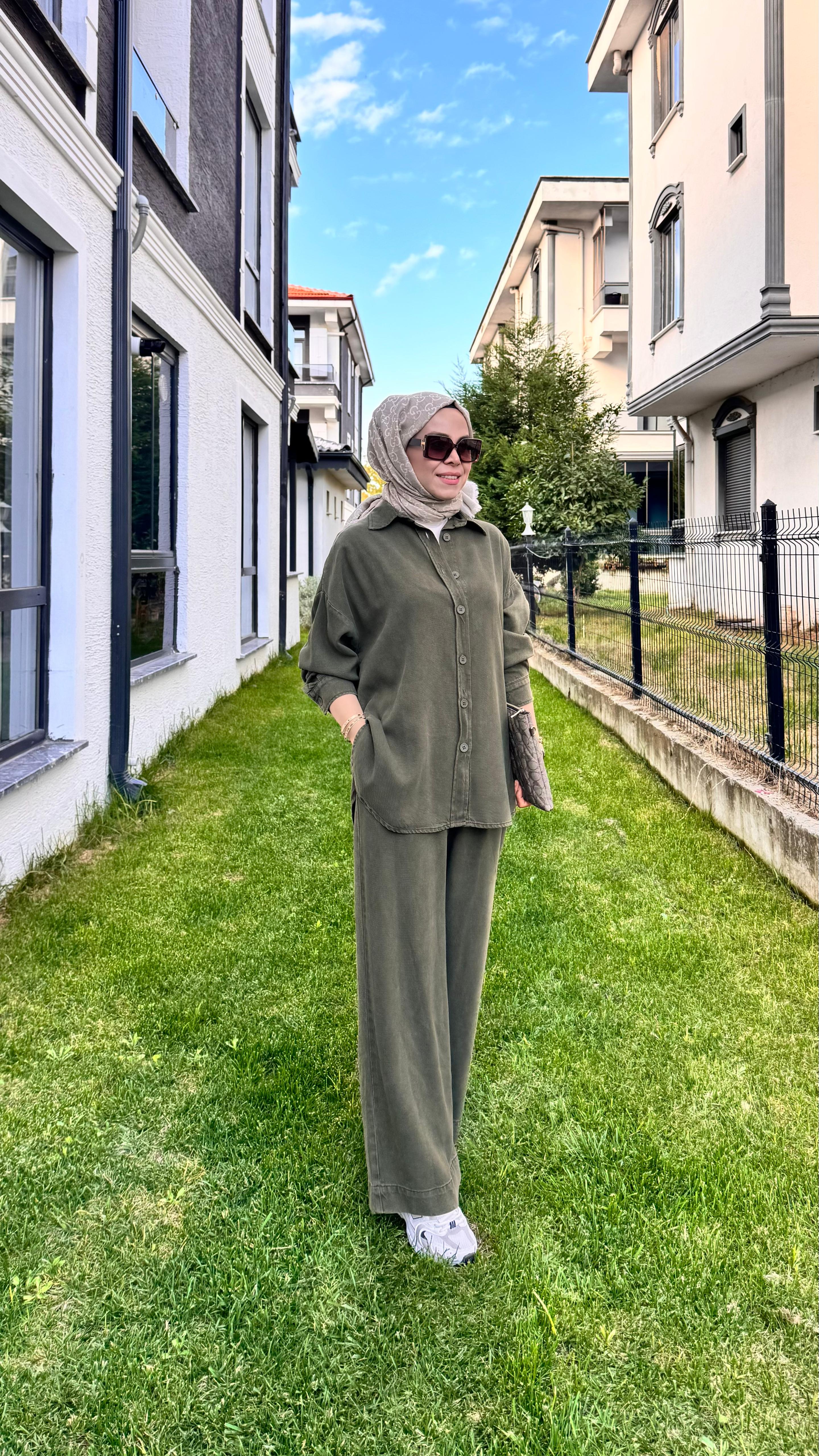 Casual Chick Takım - Haki