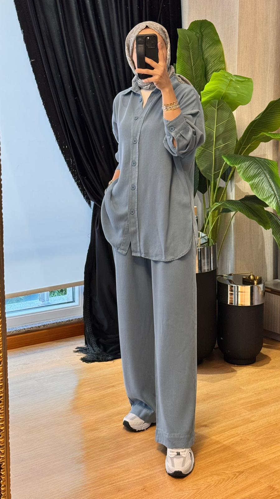 Casual Chick Takım - Mavi