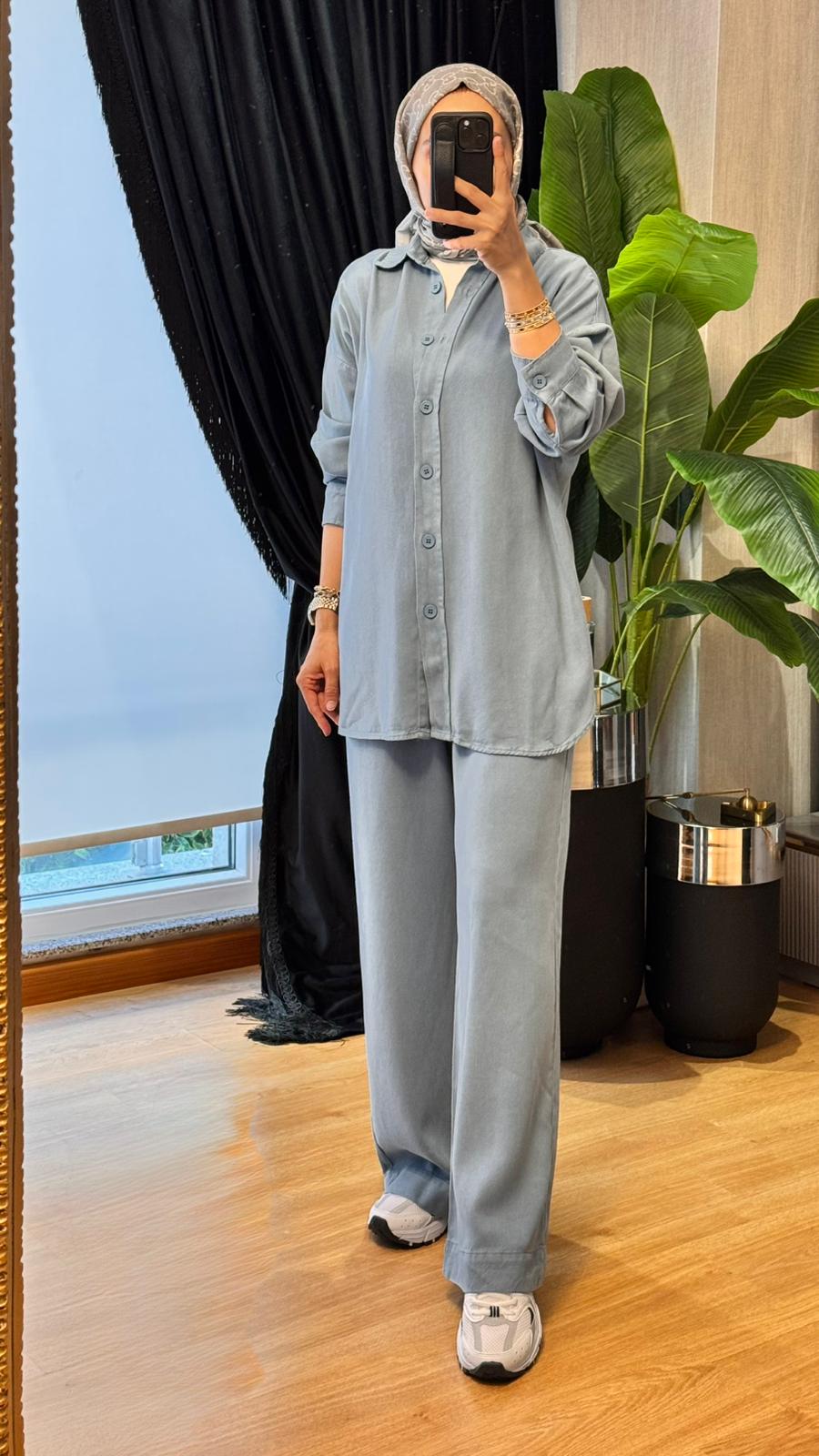 Casual Chick Takım - Mavi