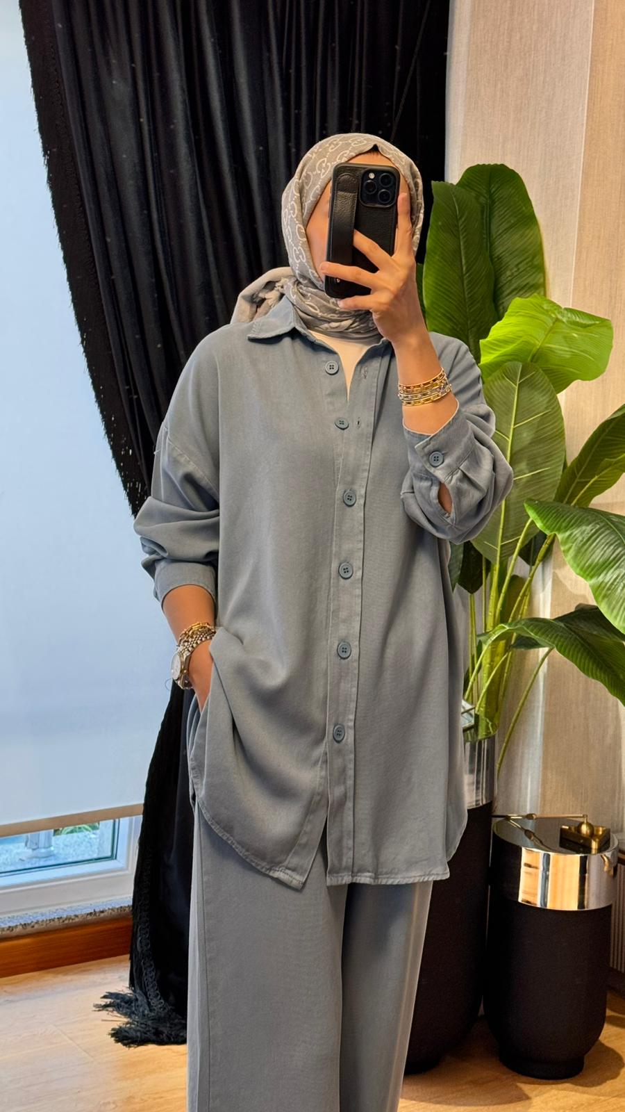 Casual Chick Takım - Mavi