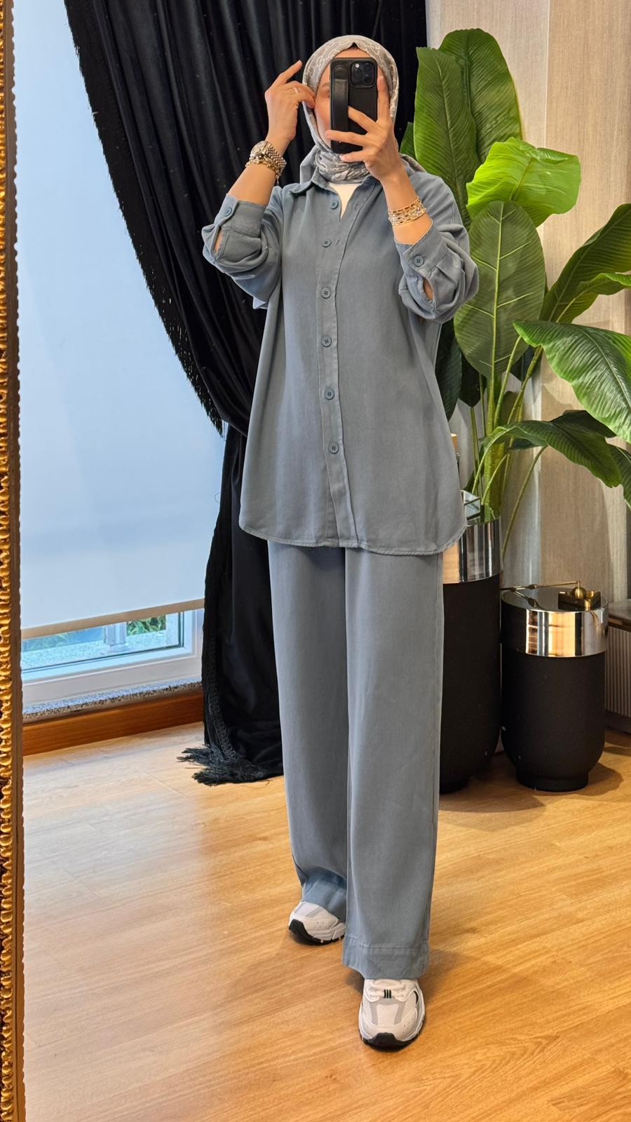 Casual Chick Takım - Mavi