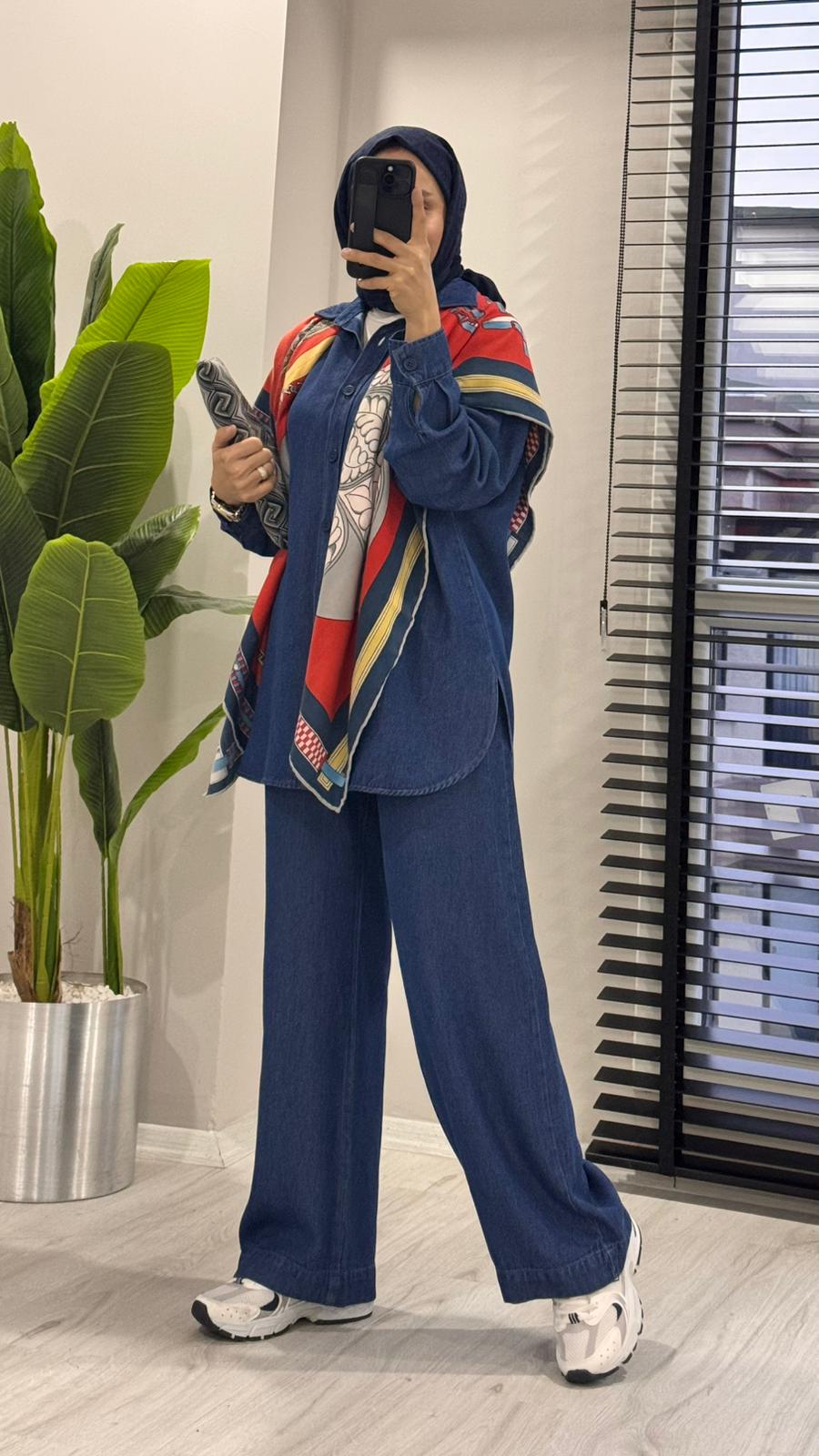 Casual tensel kot takım