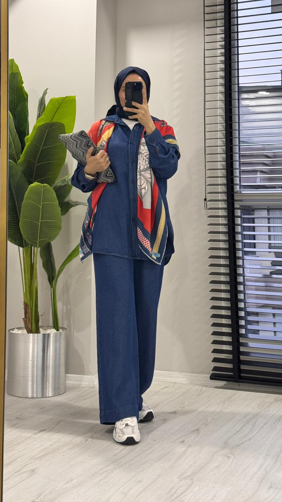 Casual tensel kot takım