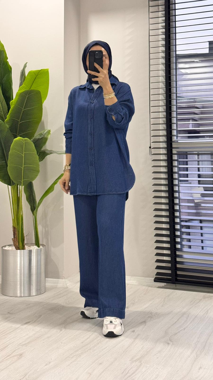 Casual tensel kot takım