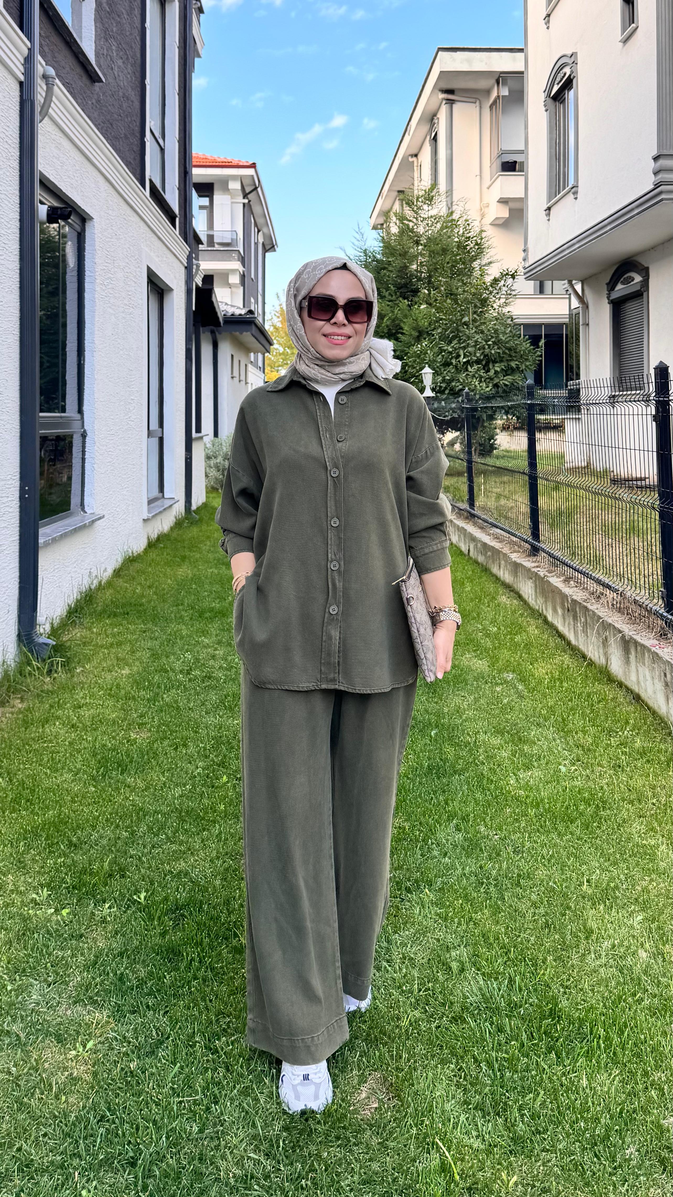 Casual Chick Takım - Haki