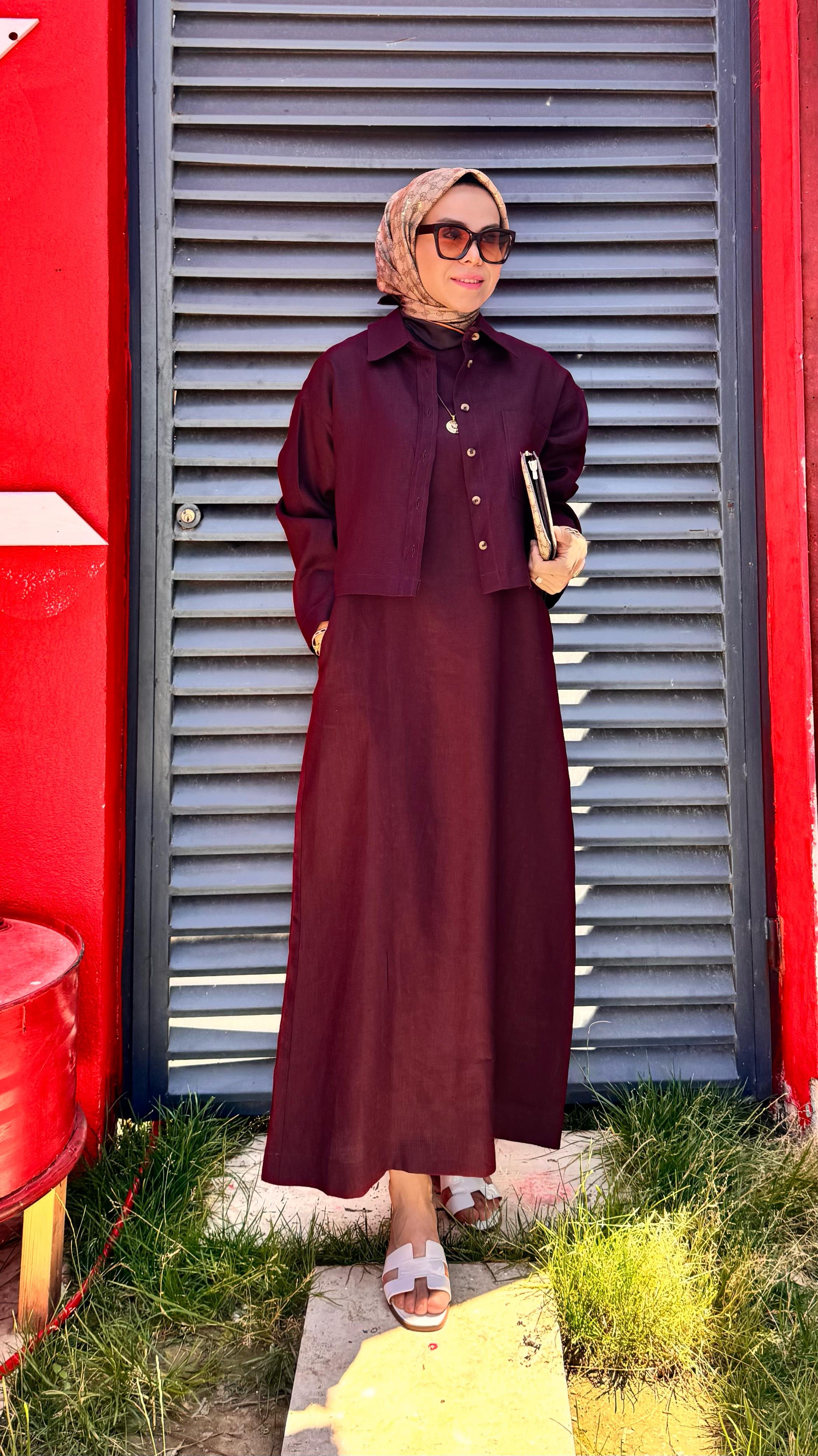 Alara Keten Jile - Bordo