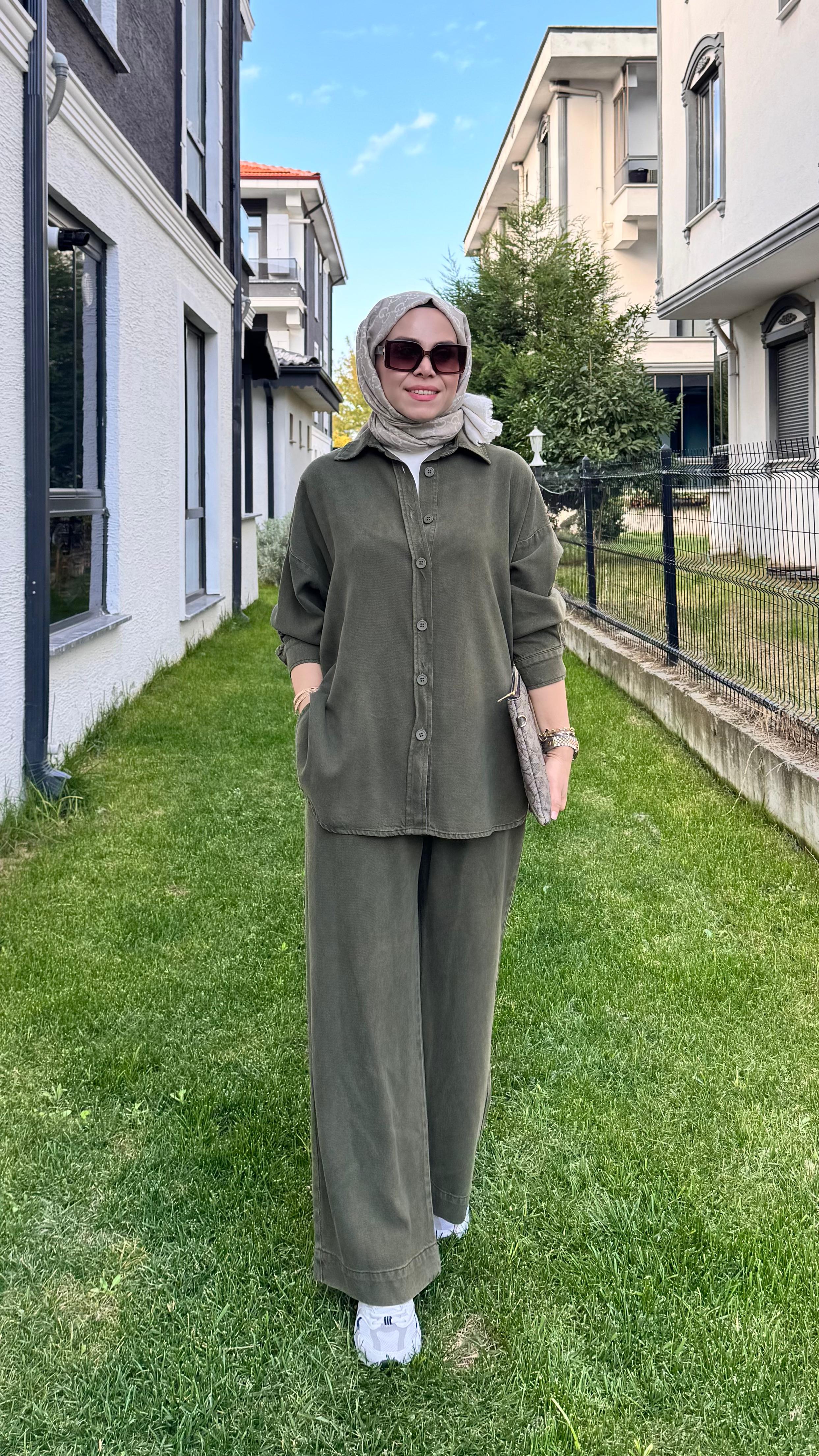 Casual Chick Takım - Haki